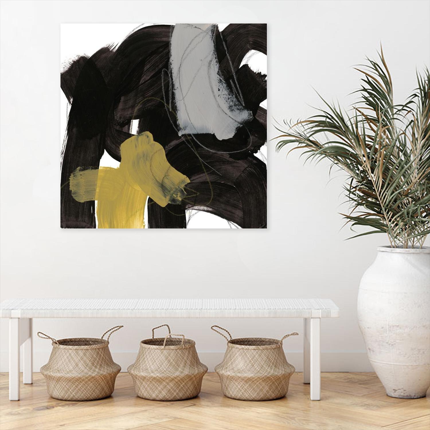 Chromatic Impulse IX by June Erica Vess on GIANT ART - yellow abstract