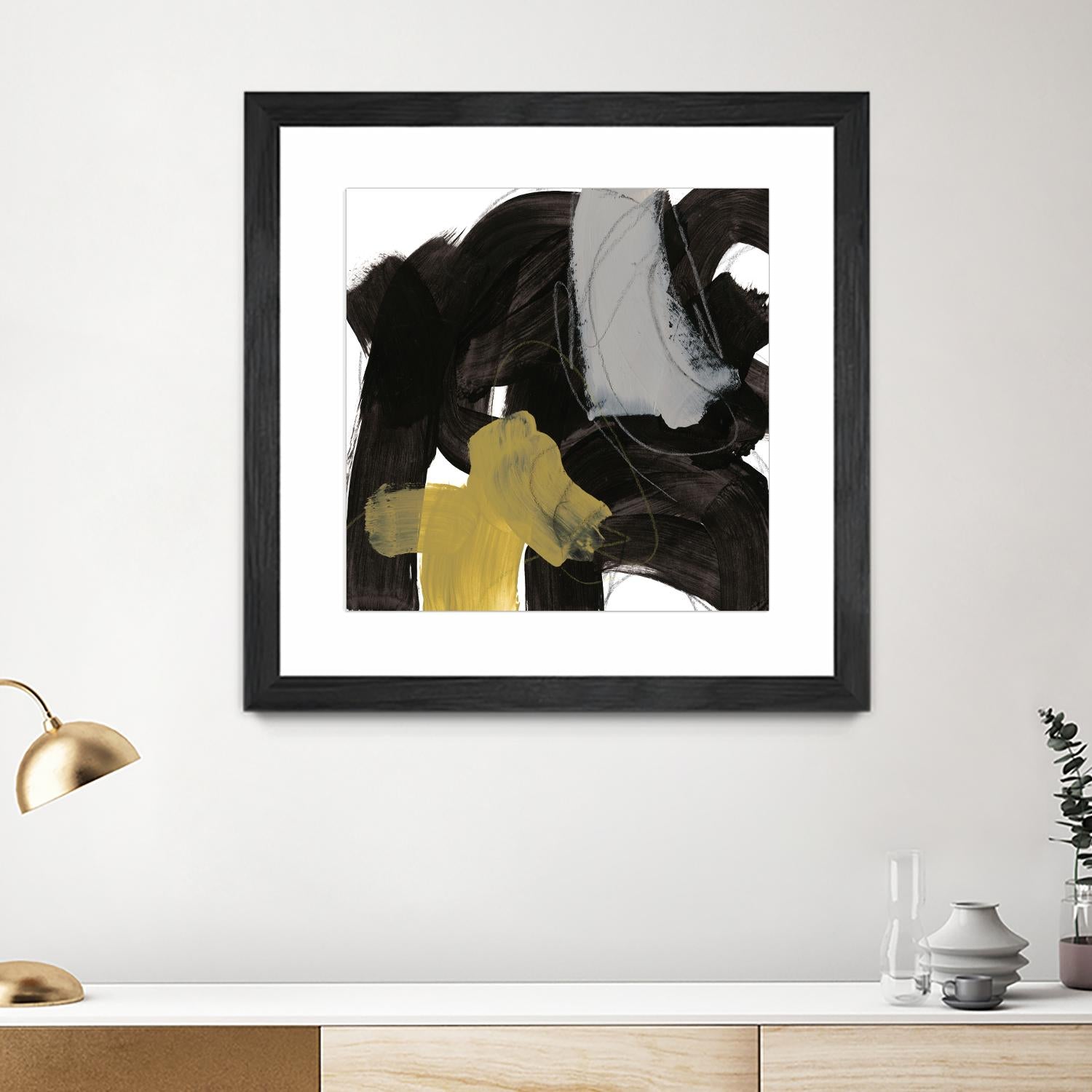 Chromatic Impulse IX by June Erica Vess on GIANT ART - yellow abstract