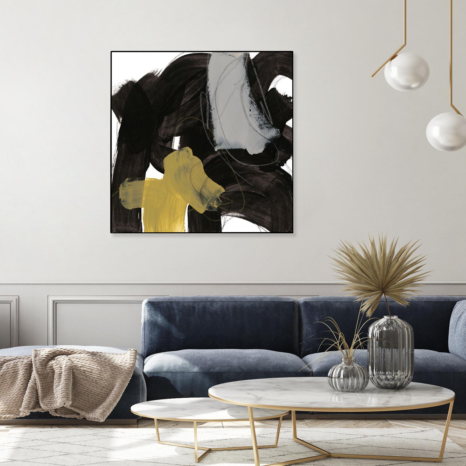 Chromatic Impulse IX by June Erica Vess on GIANT ART - yellow abstract