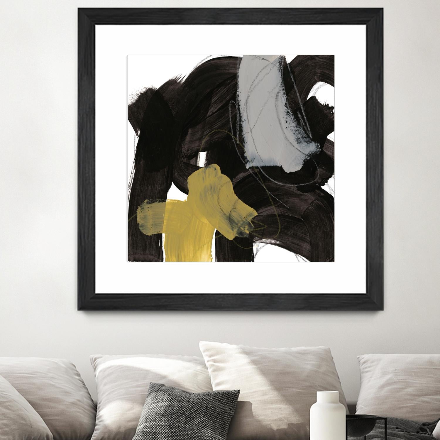 Chromatic Impulse IX by June Erica Vess on GIANT ART - yellow abstract