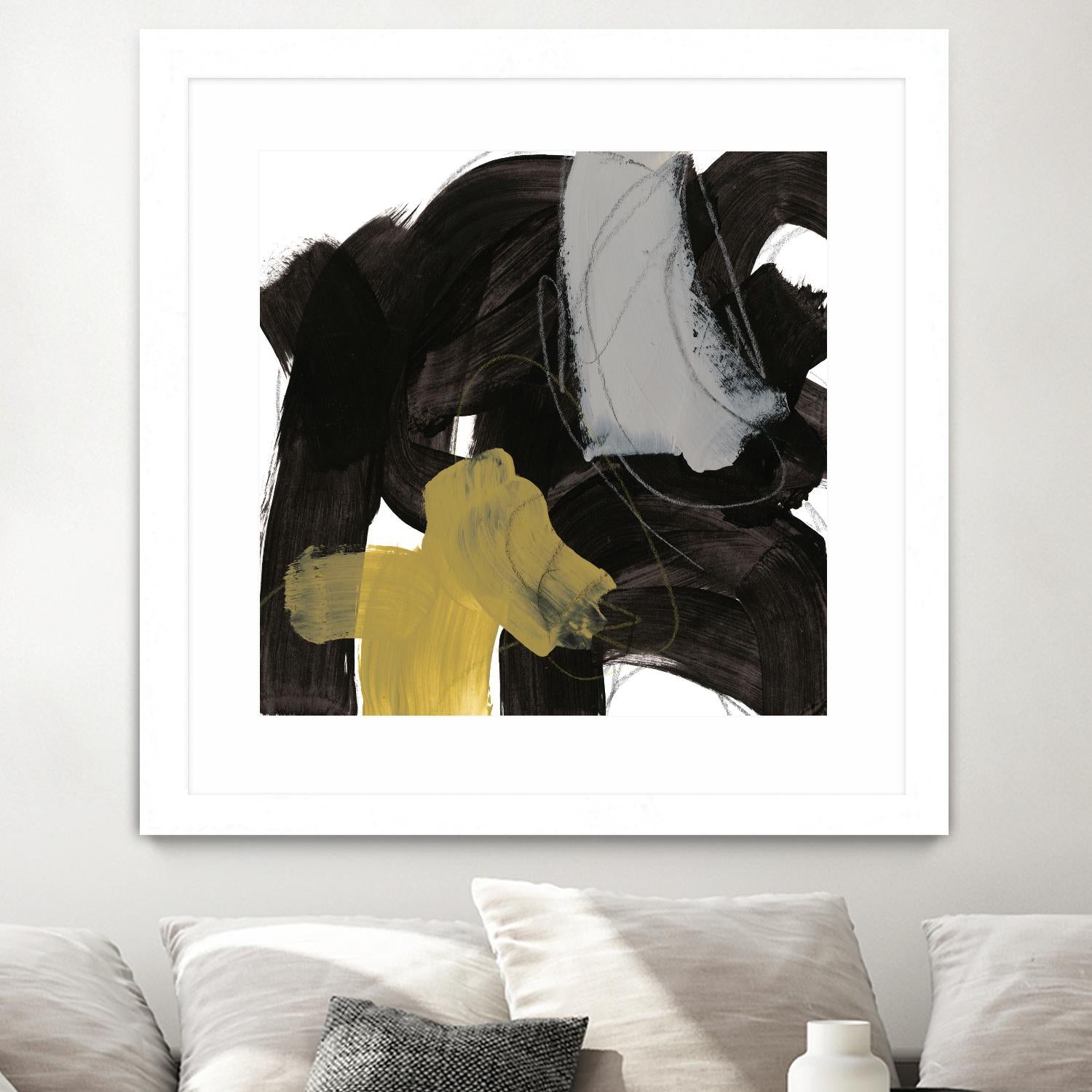 Chromatic Impulse IX by June Erica Vess on GIANT ART - yellow abstract