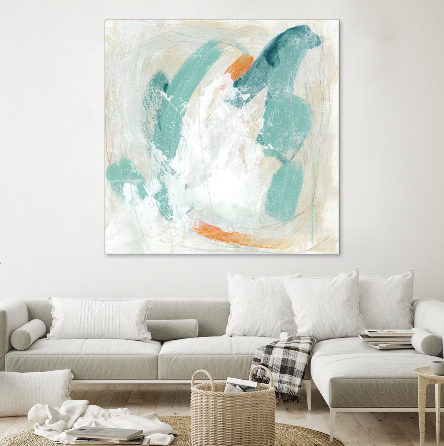 Tidal Current IV by June Erica Vess on GIANT ART - green abstract