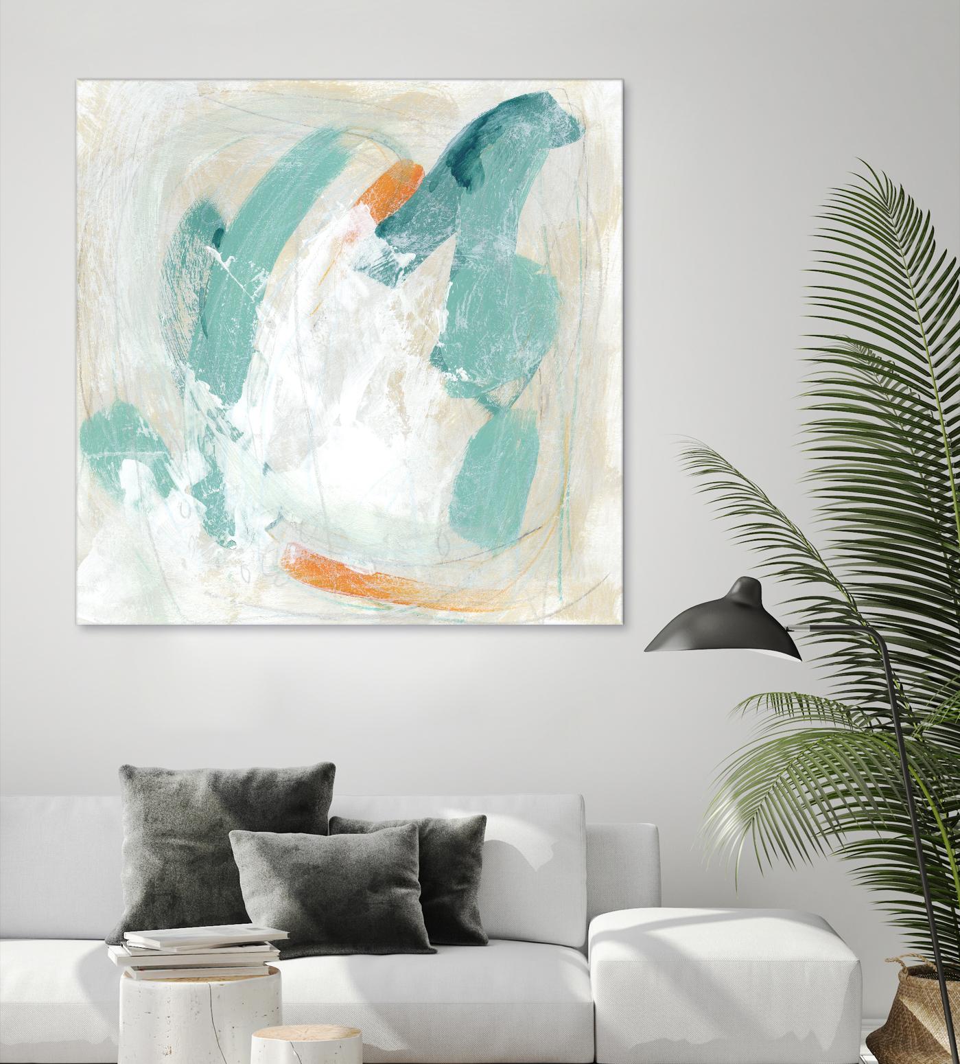 Tidal Current IV by June Erica Vess on GIANT ART - green abstract