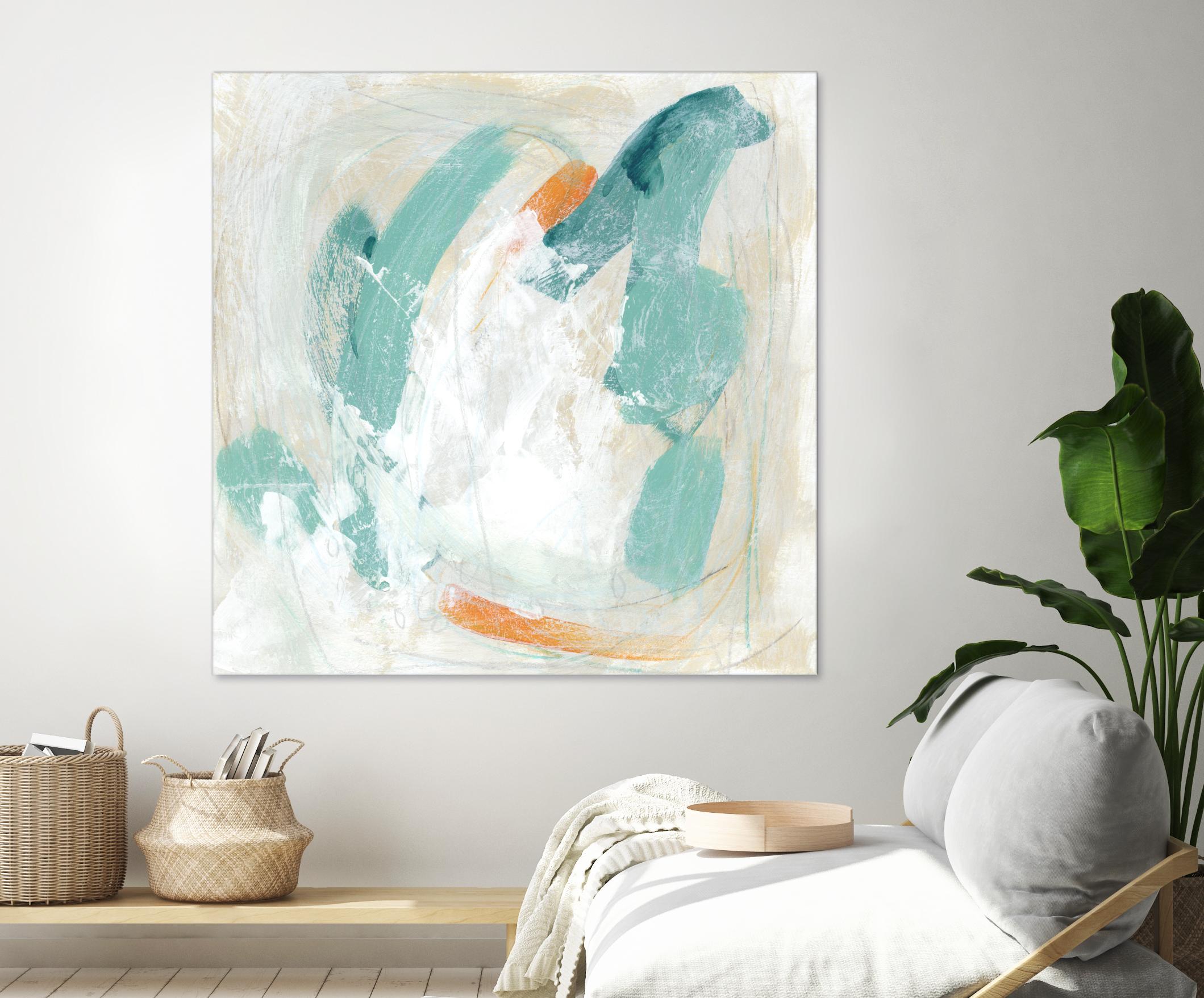 Tidal Current IV by June Erica Vess on GIANT ART - green abstract