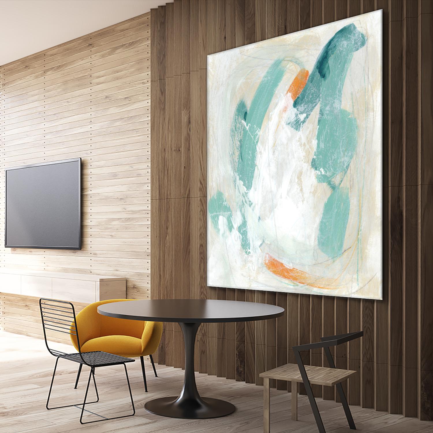 Tidal Current IV by June Erica Vess on GIANT ART - green abstract