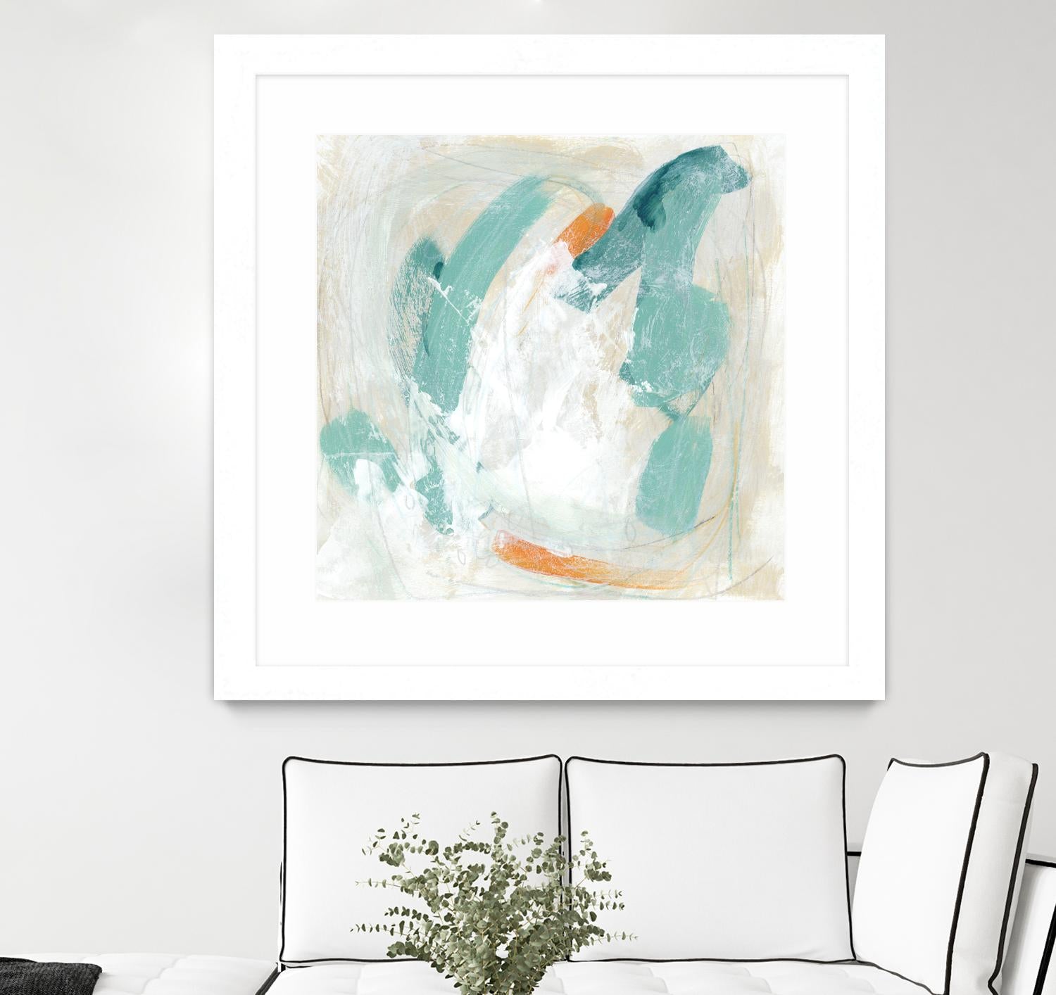 Tidal Current IV by June Erica Vess on GIANT ART - green abstract