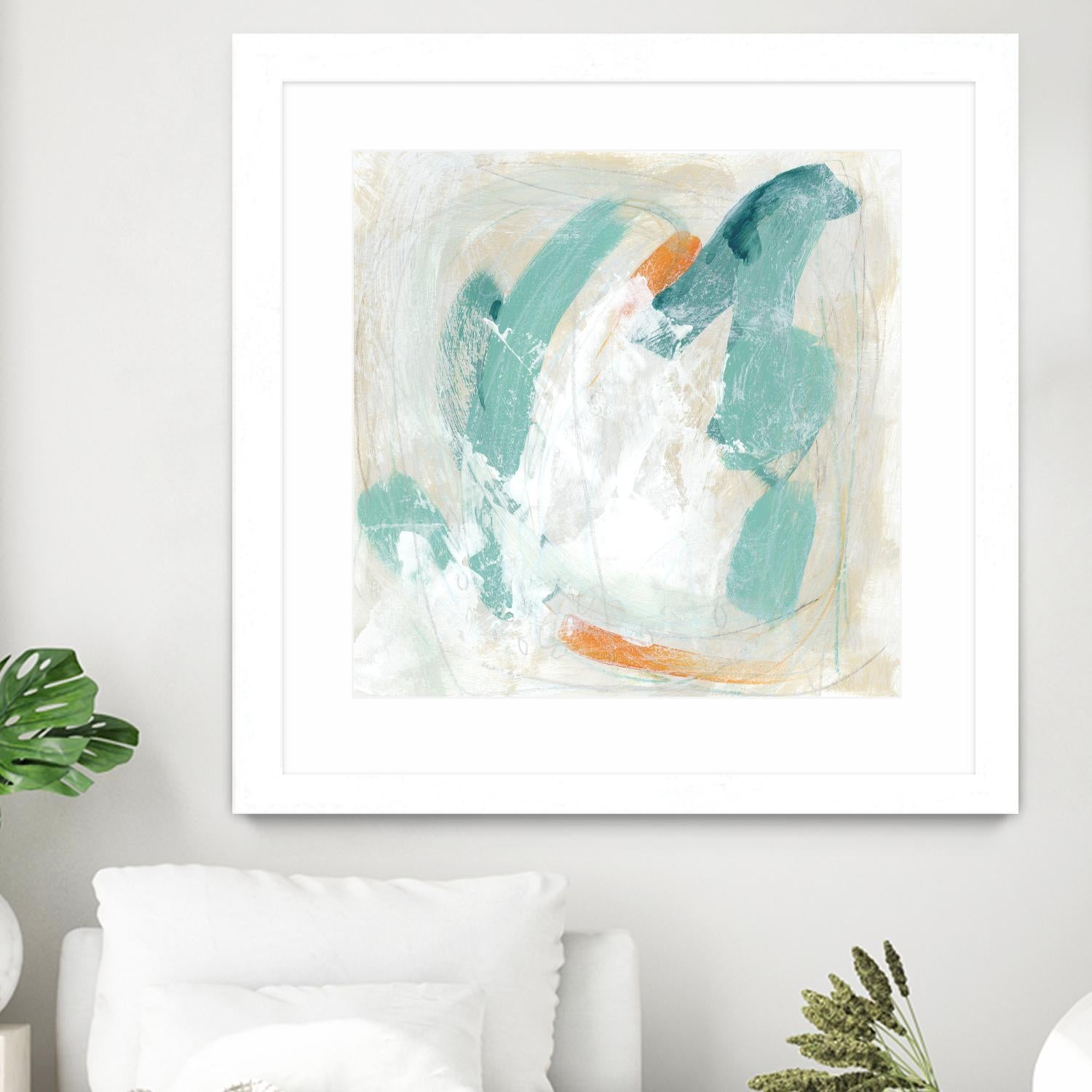 Tidal Current IV by June Erica Vess on GIANT ART - green abstract