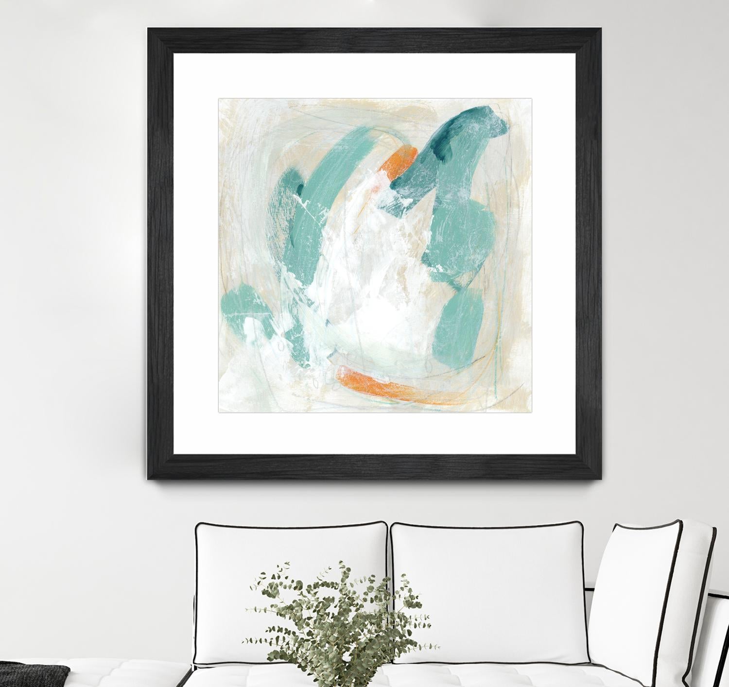 Tidal Current IV by June Erica Vess on GIANT ART - green abstract