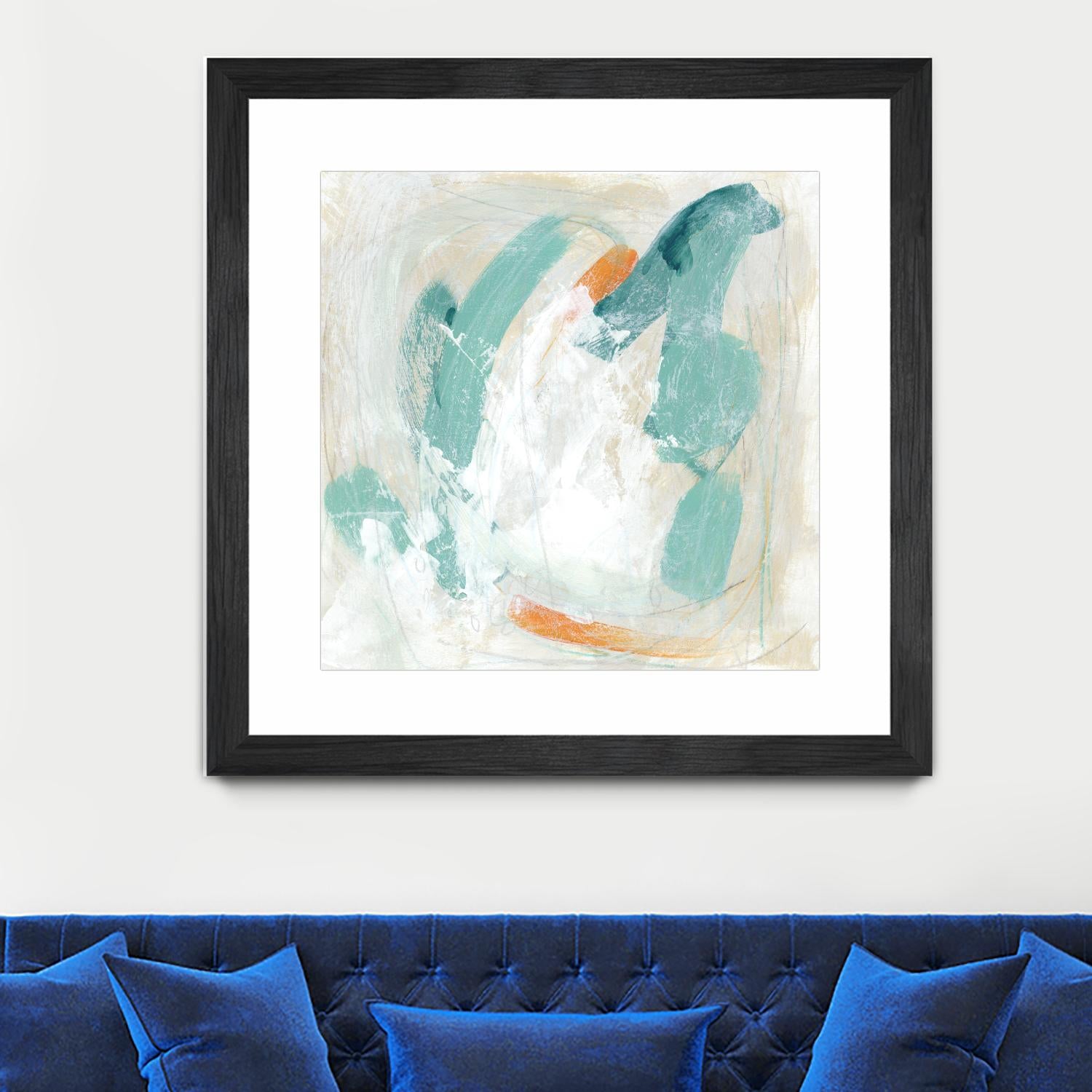 Tidal Current IV by June Erica Vess on GIANT ART - green abstract