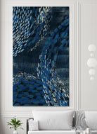 Moon Tide I by Grace Popp on GIANT ART - blue abstract