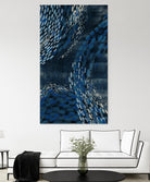 Moon Tide I by Grace Popp on GIANT ART - blue abstract