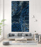 Moon Tide I by Grace Popp on GIANT ART - blue abstract