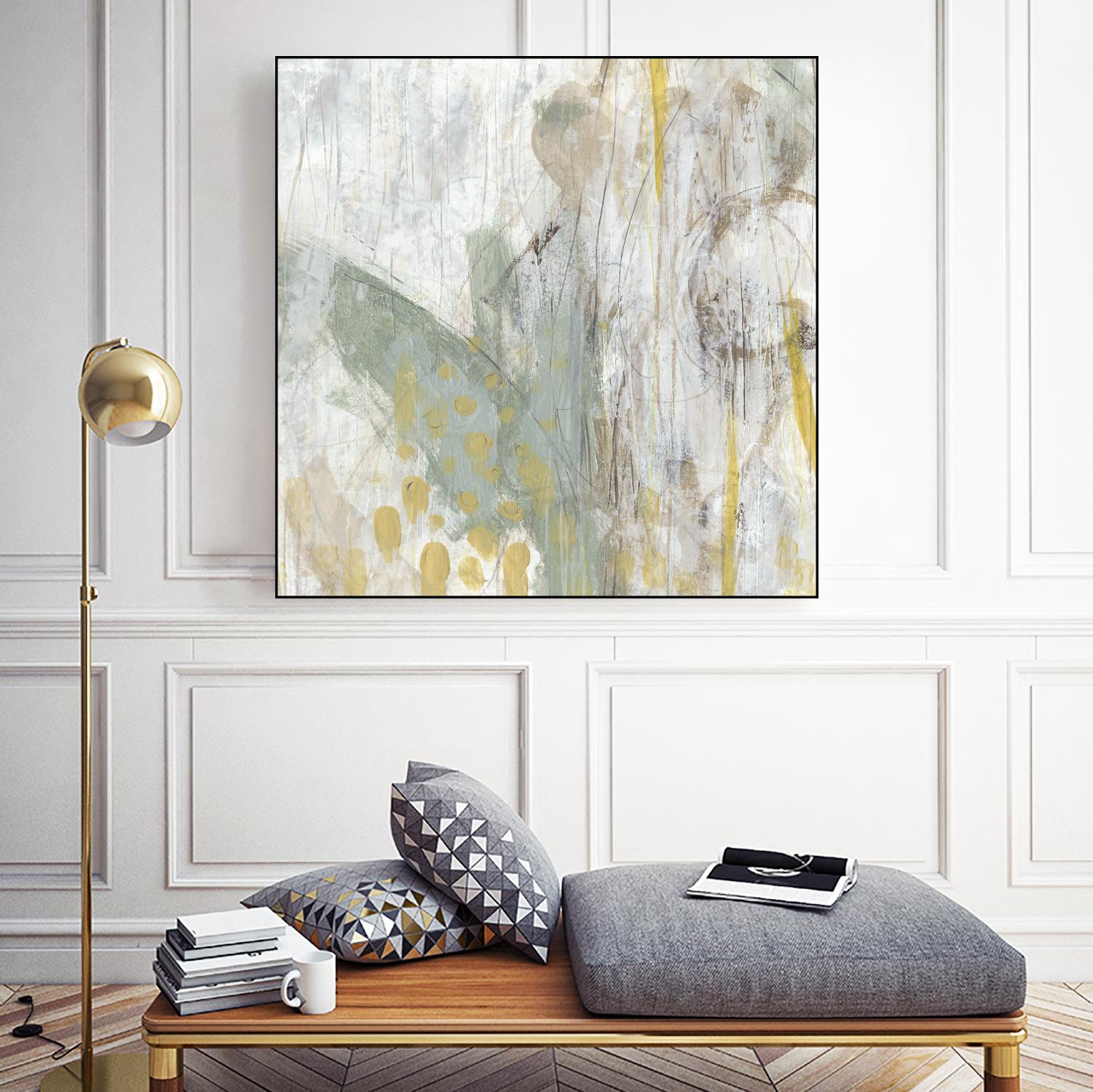 Surface Structure I by June Erica Vess on GIANT ART - green abstract