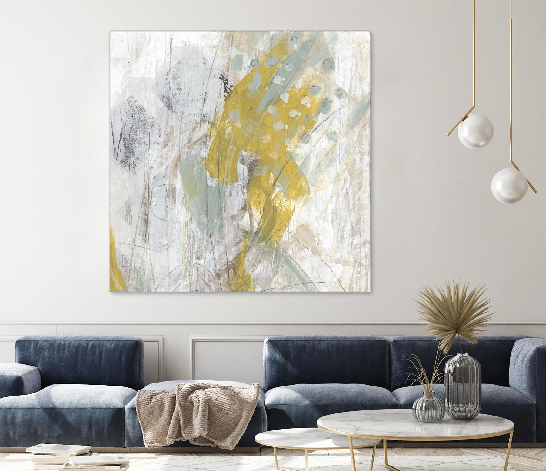 Surface Structure II by June Erica Vess on GIANT ART - yellow abstract