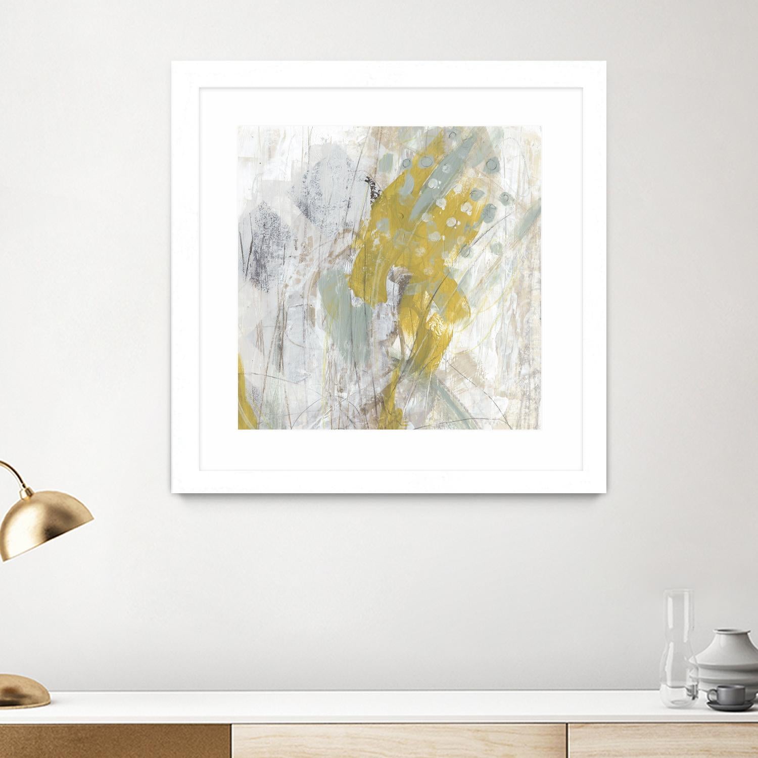 Surface Structure II by June Erica Vess on GIANT ART - yellow abstract