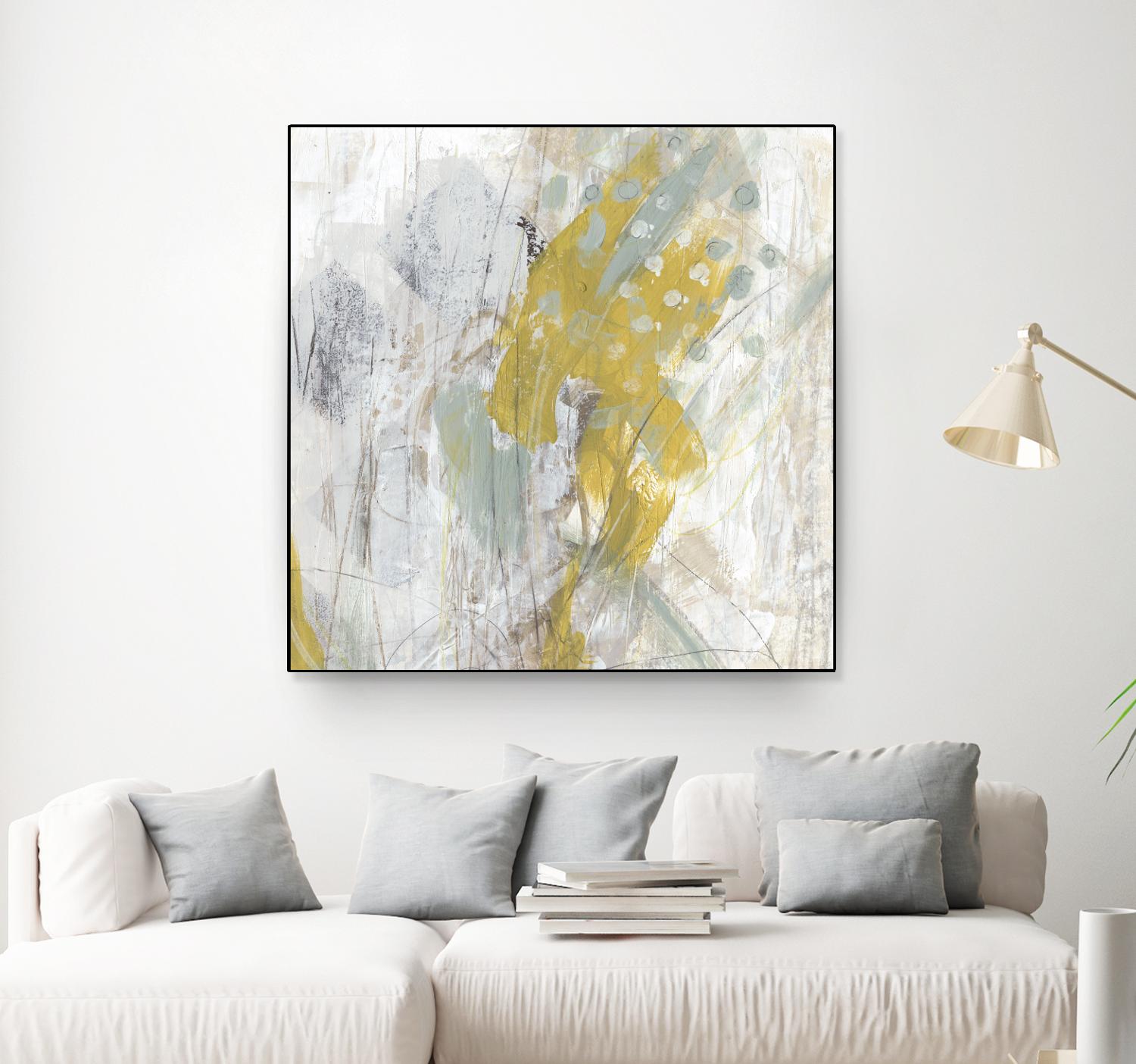 Surface Structure II by June Erica Vess on GIANT ART - yellow abstract