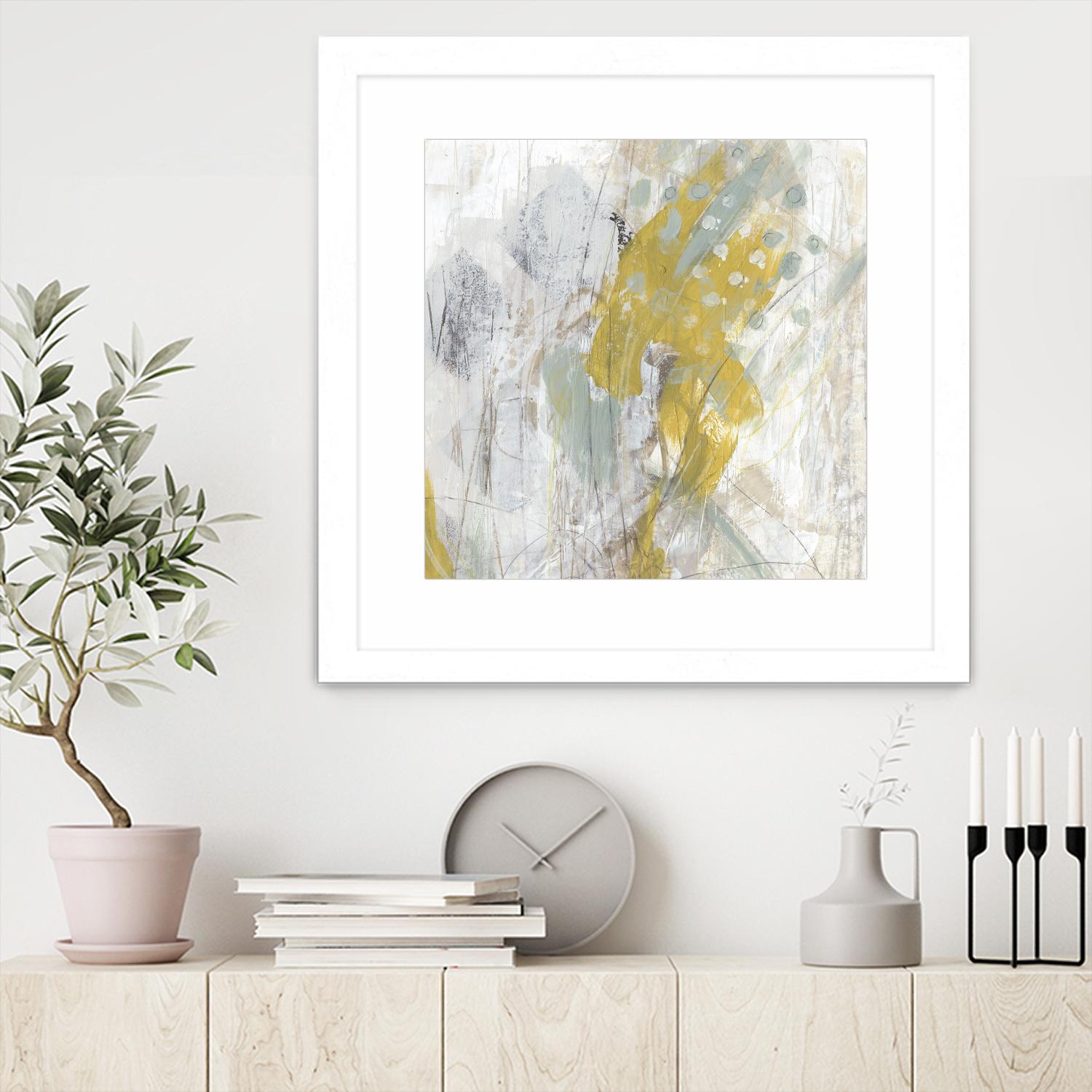 Surface Structure II by June Erica Vess on GIANT ART - yellow abstract