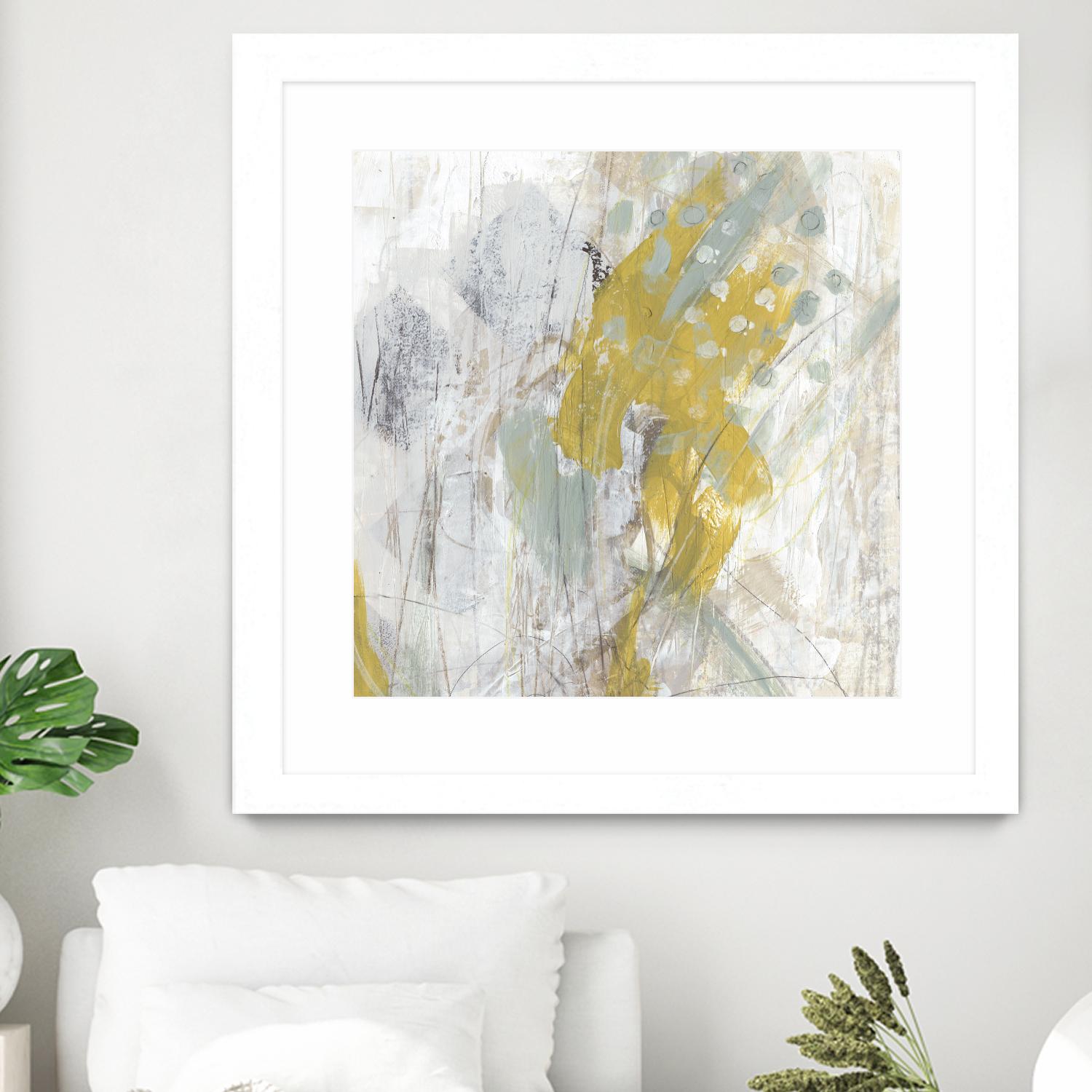 Surface Structure II by June Erica Vess on GIANT ART - yellow abstract