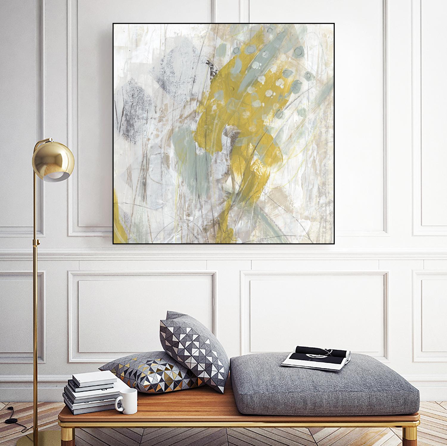 Surface Structure II by June Erica Vess on GIANT ART - yellow abstract