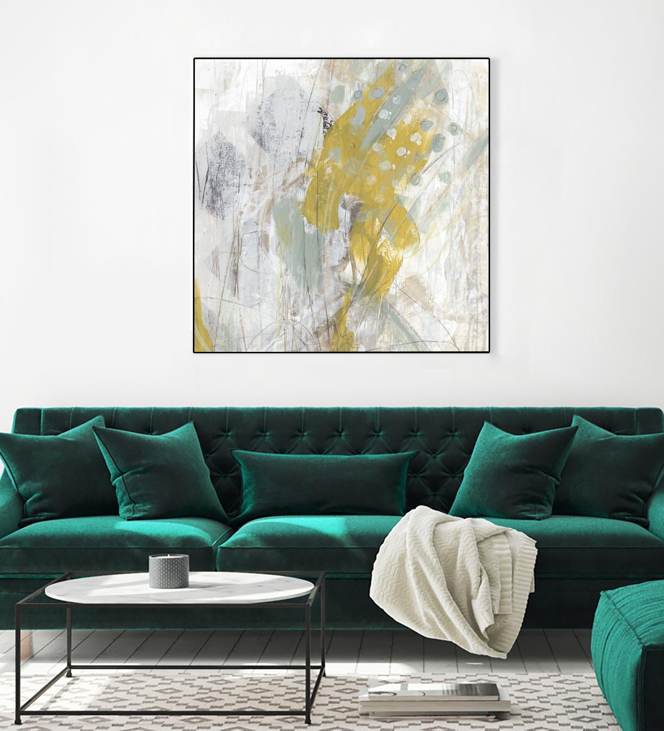 Surface Structure II by June Erica Vess on GIANT ART - yellow abstract