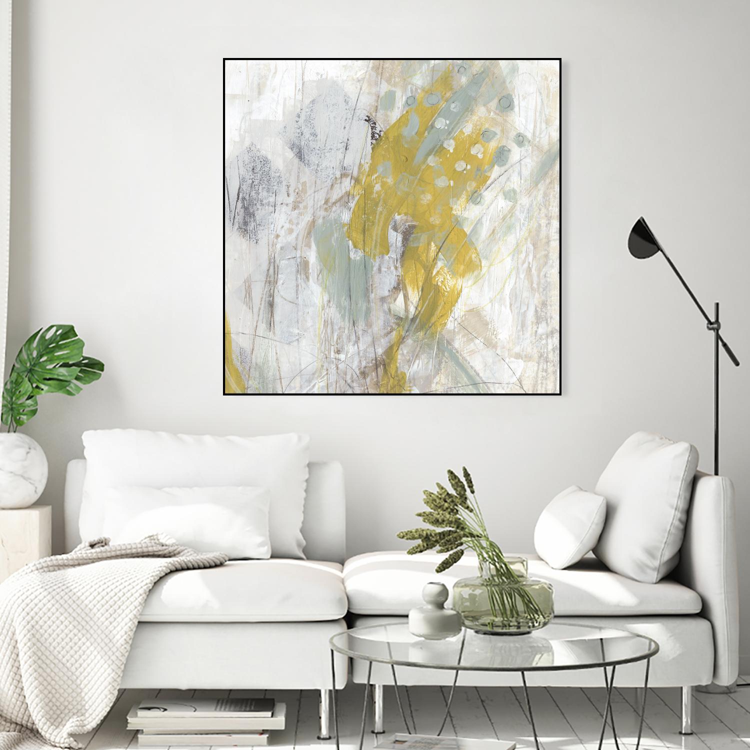 Surface Structure II by June Erica Vess on GIANT ART - yellow abstract