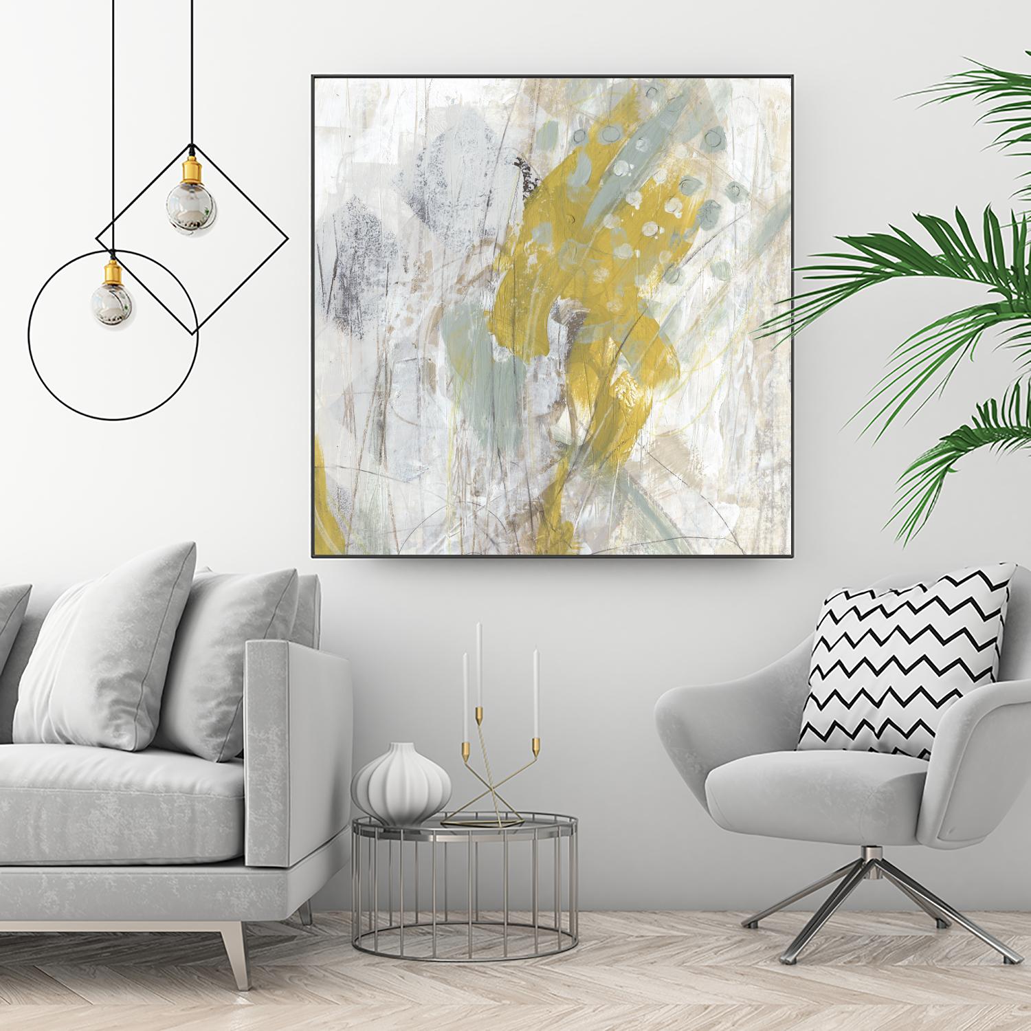 Surface Structure II by June Erica Vess on GIANT ART - yellow abstract