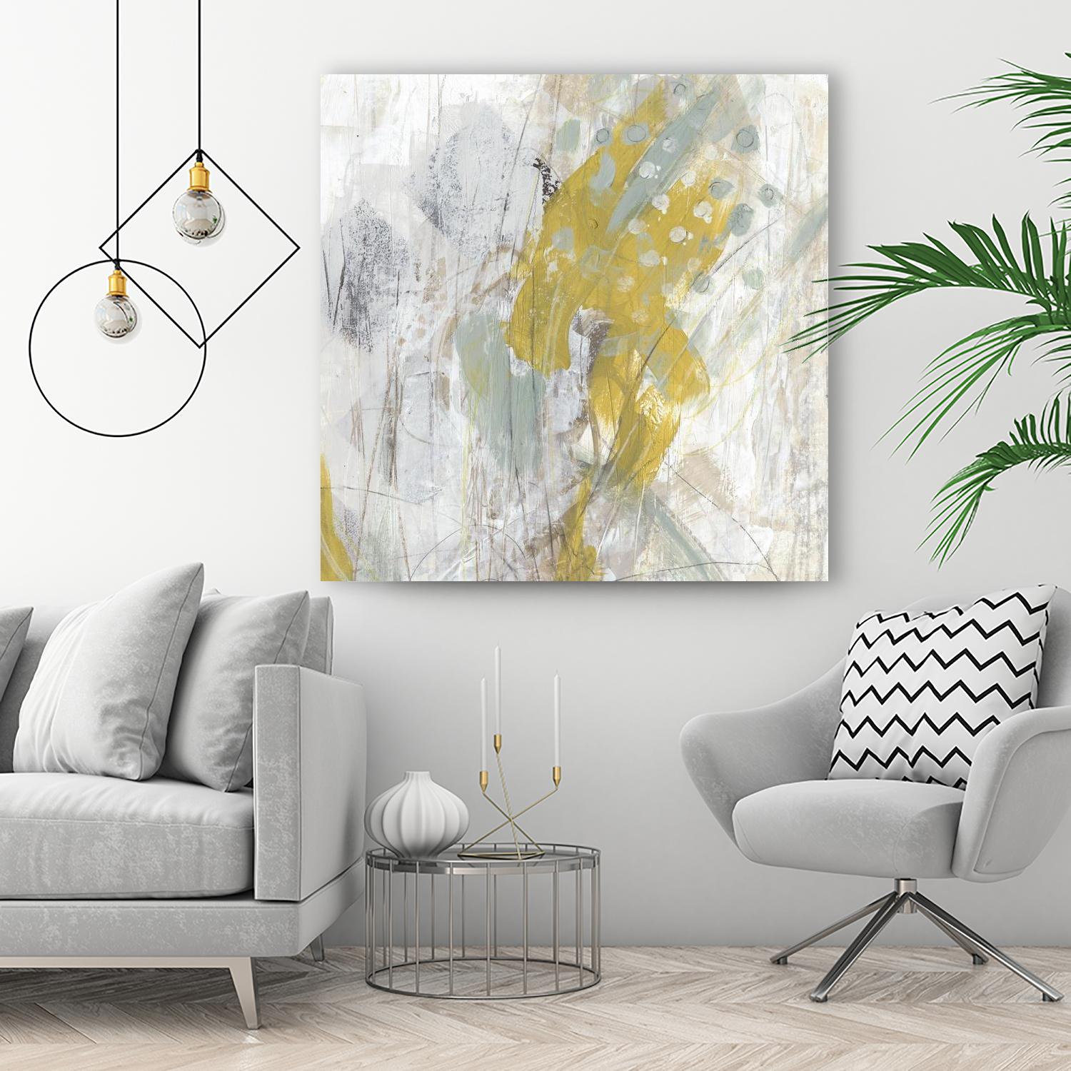 Surface Structure II by June Erica Vess on GIANT ART - yellow abstract