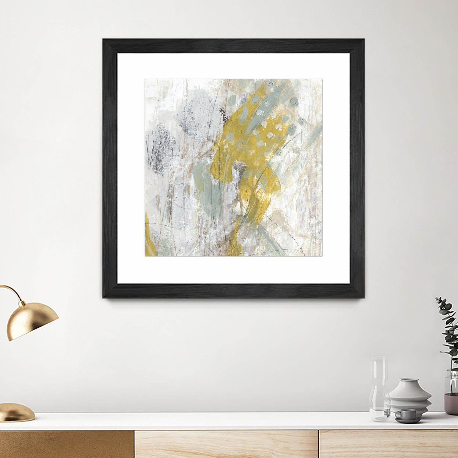 Surface Structure II by June Erica Vess on GIANT ART - yellow abstract