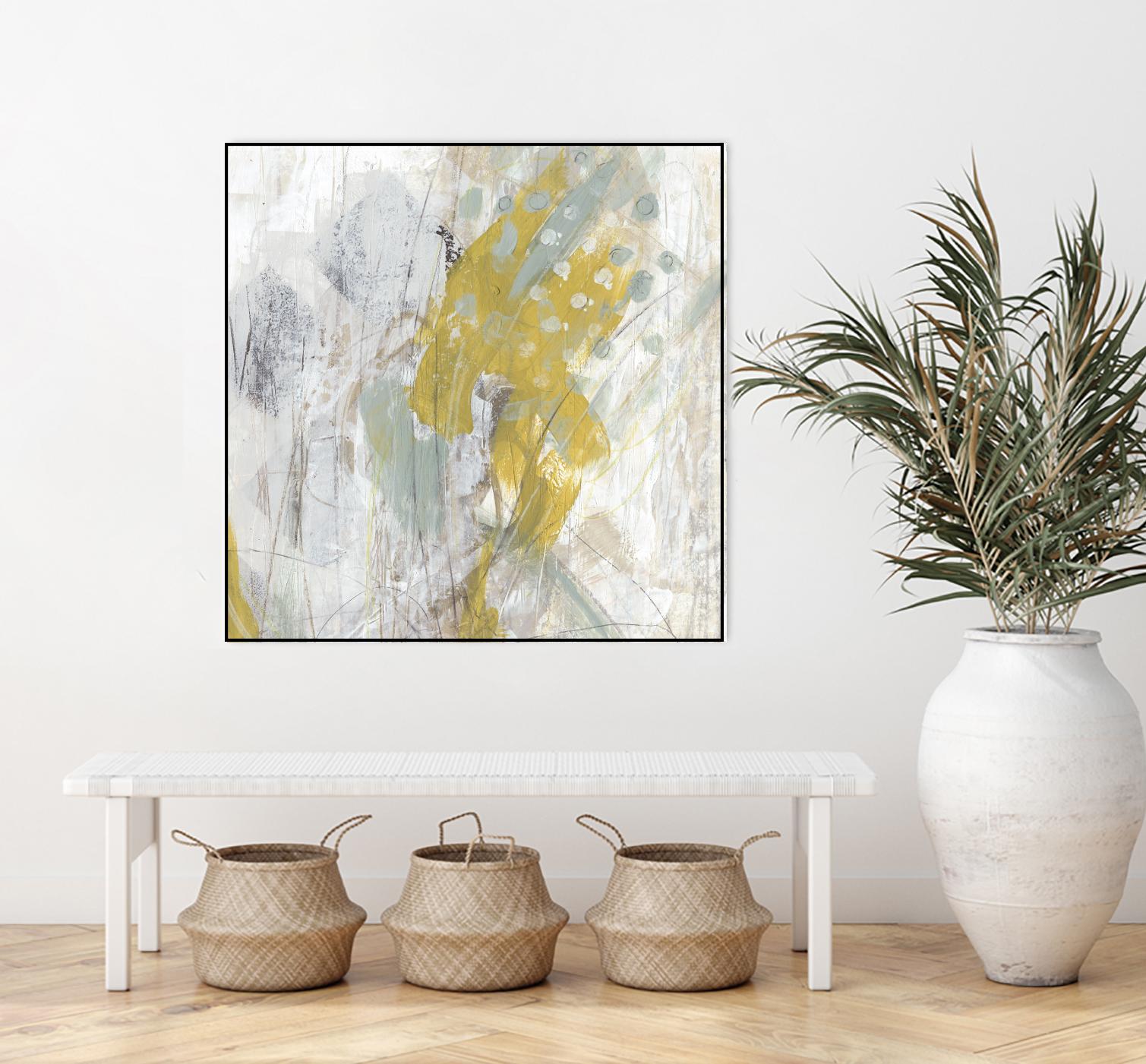Surface Structure II by June Erica Vess on GIANT ART - yellow abstract