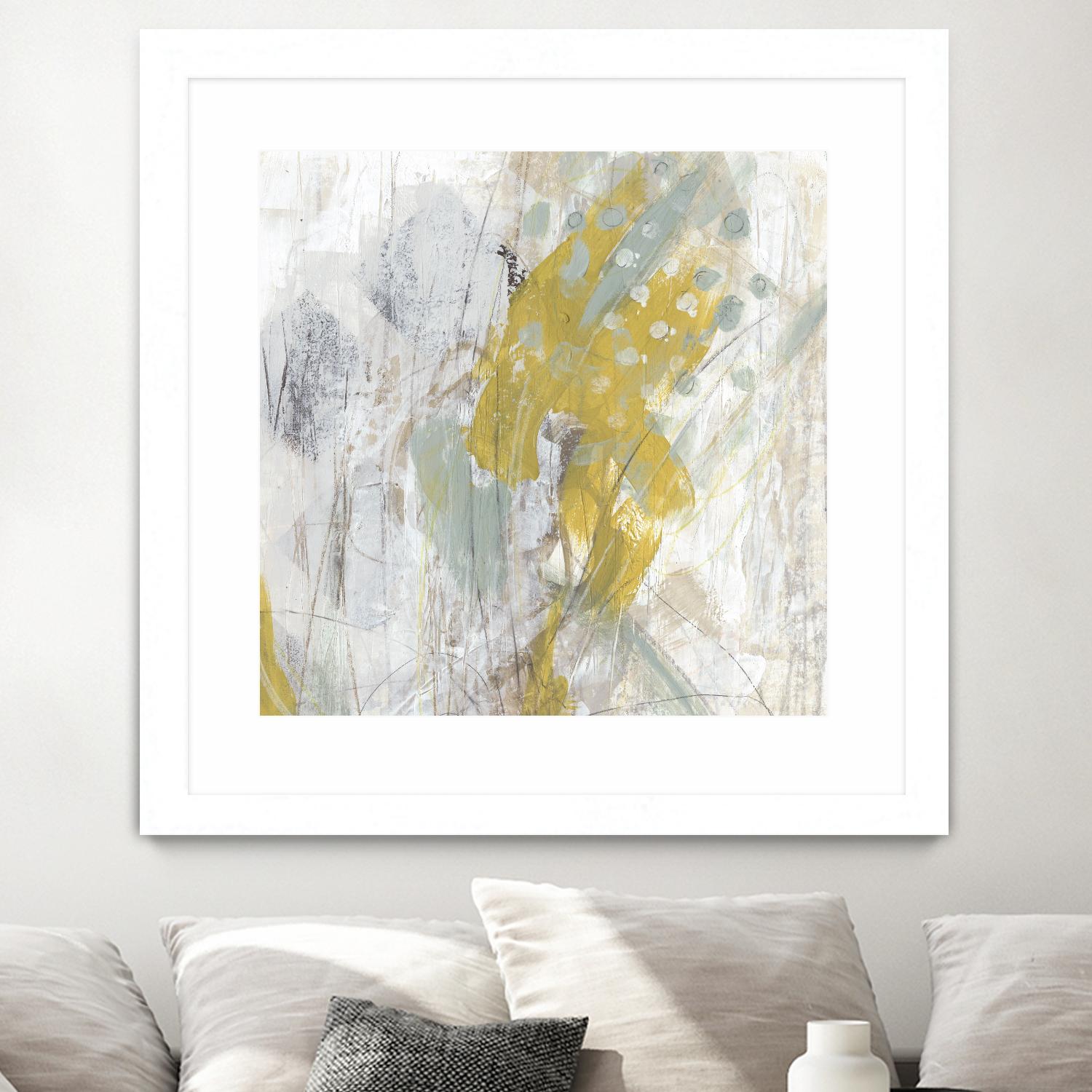 Surface Structure II by June Erica Vess on GIANT ART - yellow abstract