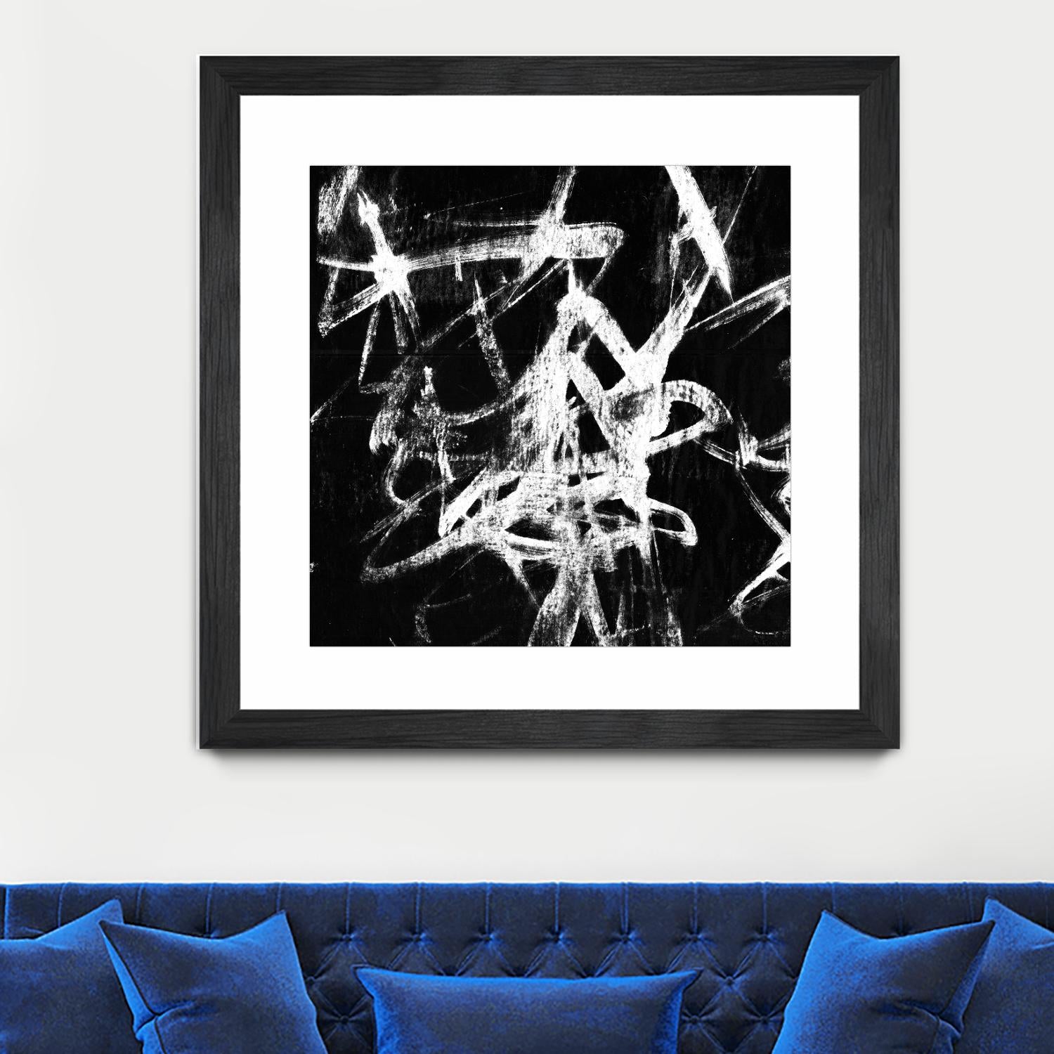 Monotype Scribble III by Jennifer Goldberger on GIANT ART - black abstract