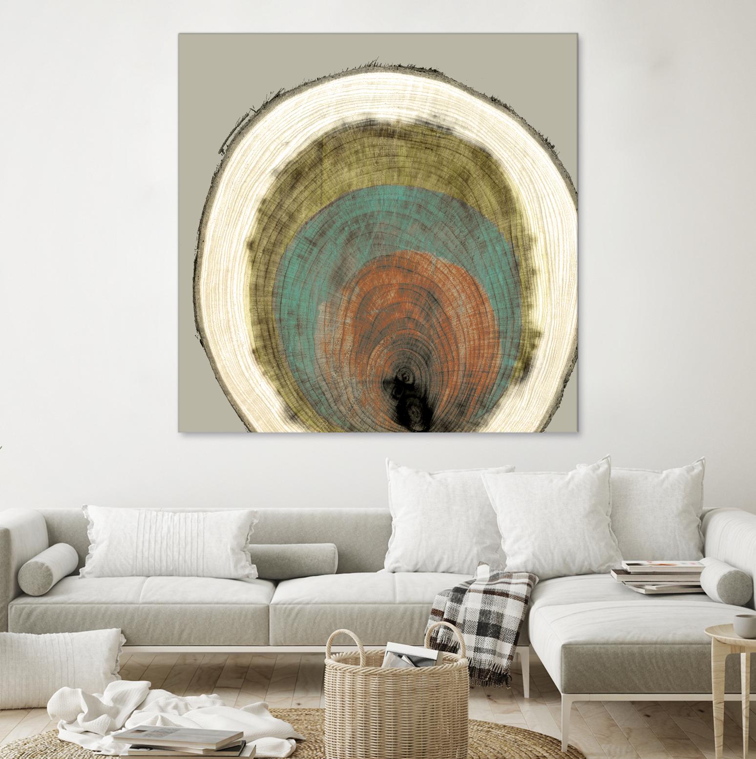 Colored Rings I by Studio W on GIANT ART - brown abstract