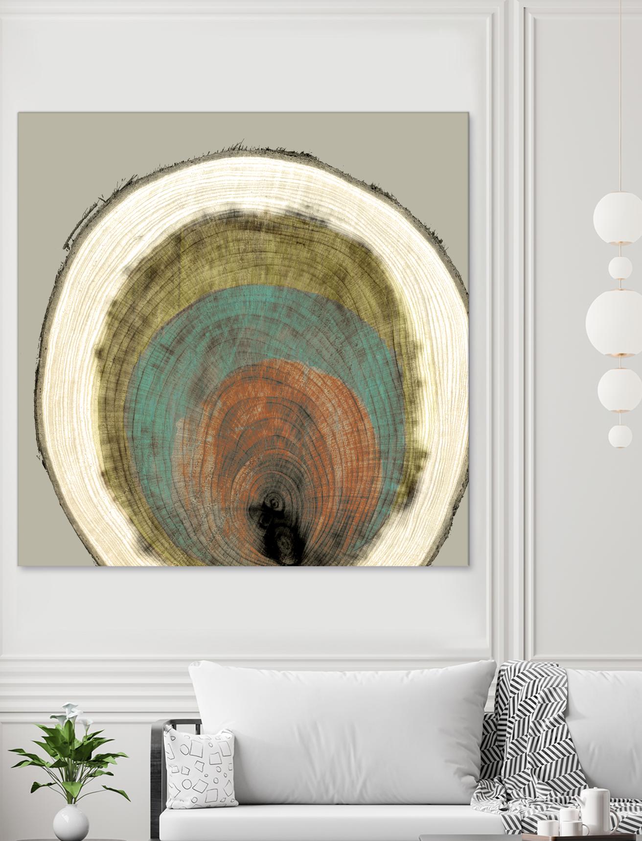 Colored Rings I by Studio W on GIANT ART - brown abstract
