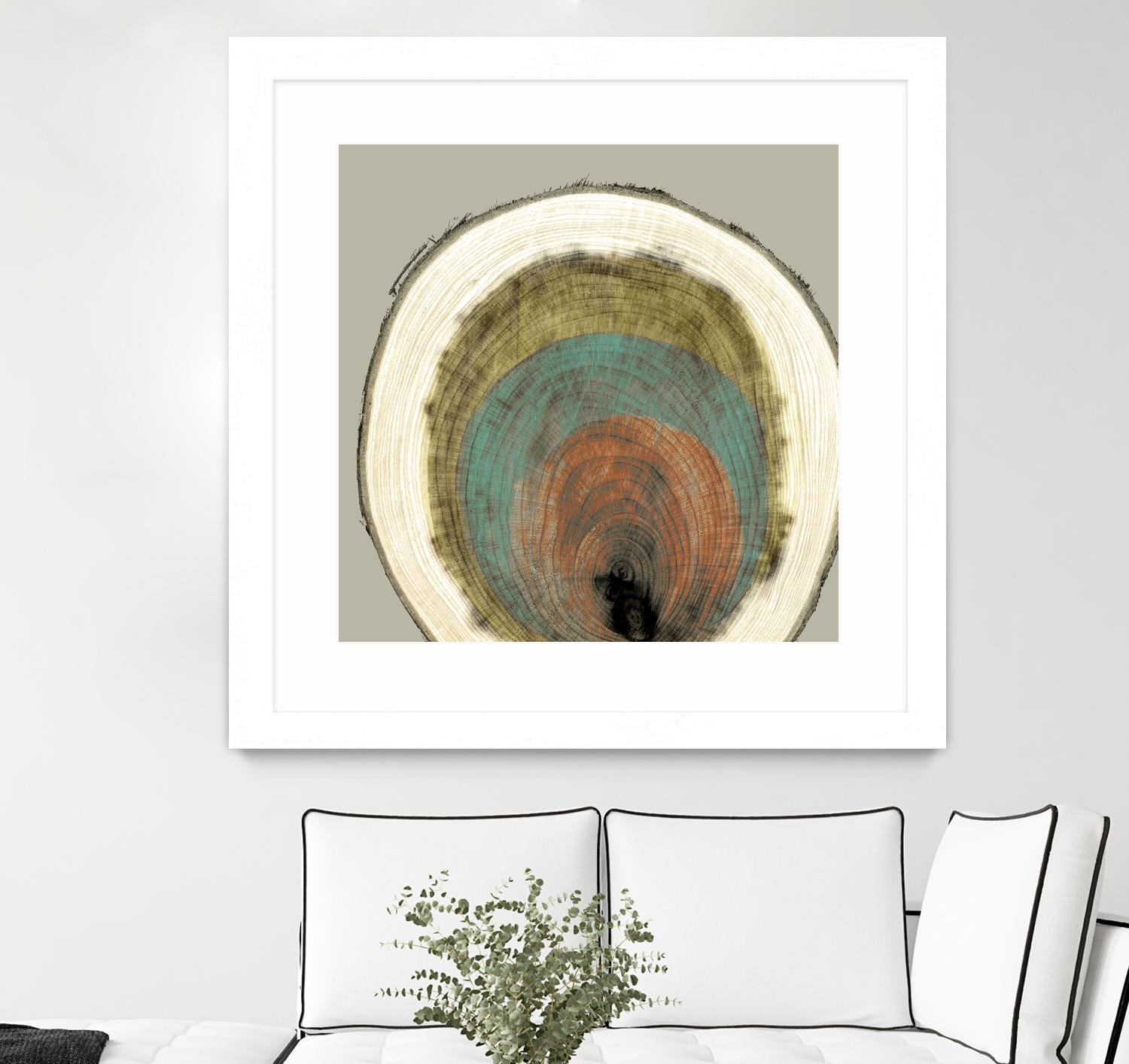 Colored Rings I by Studio W on GIANT ART - brown abstract