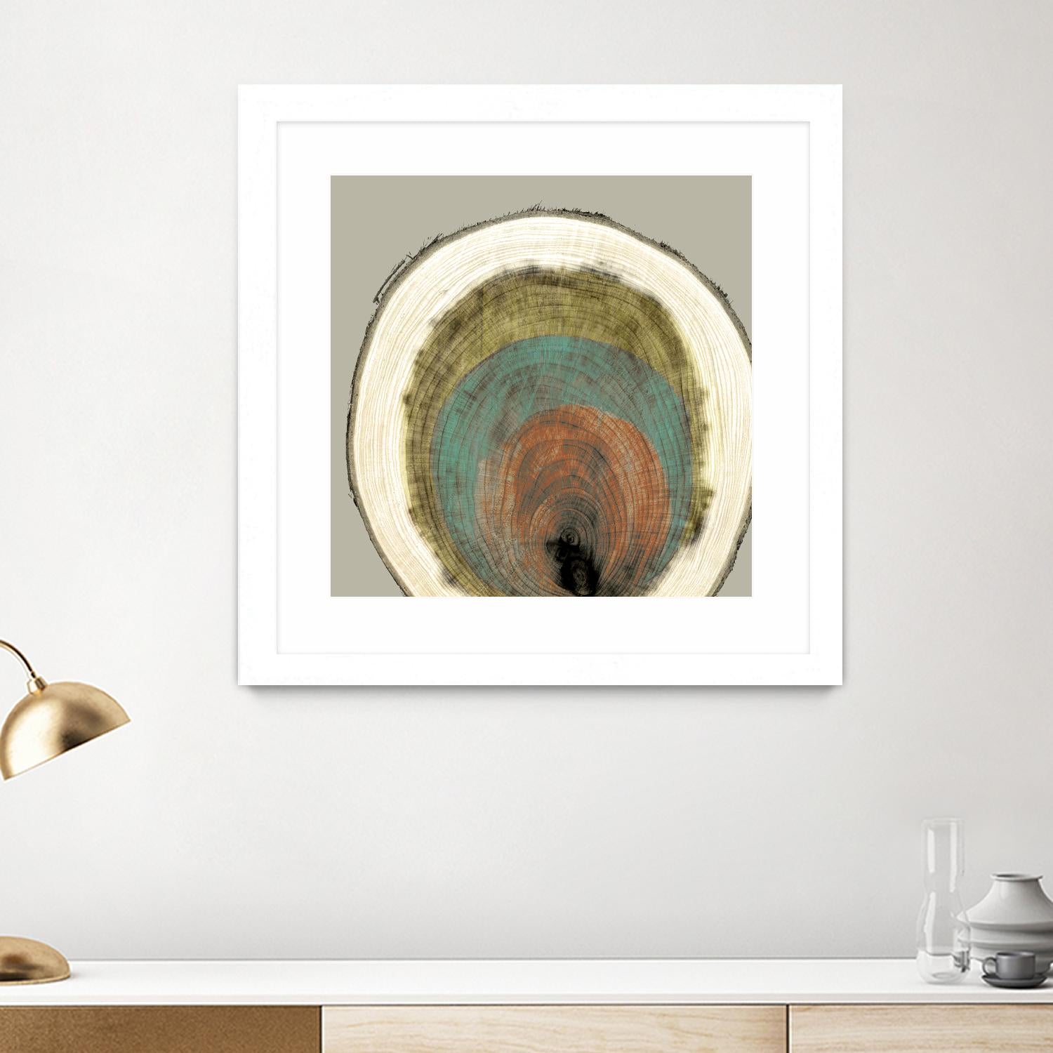 Colored Rings I by Studio W on GIANT ART - brown abstract