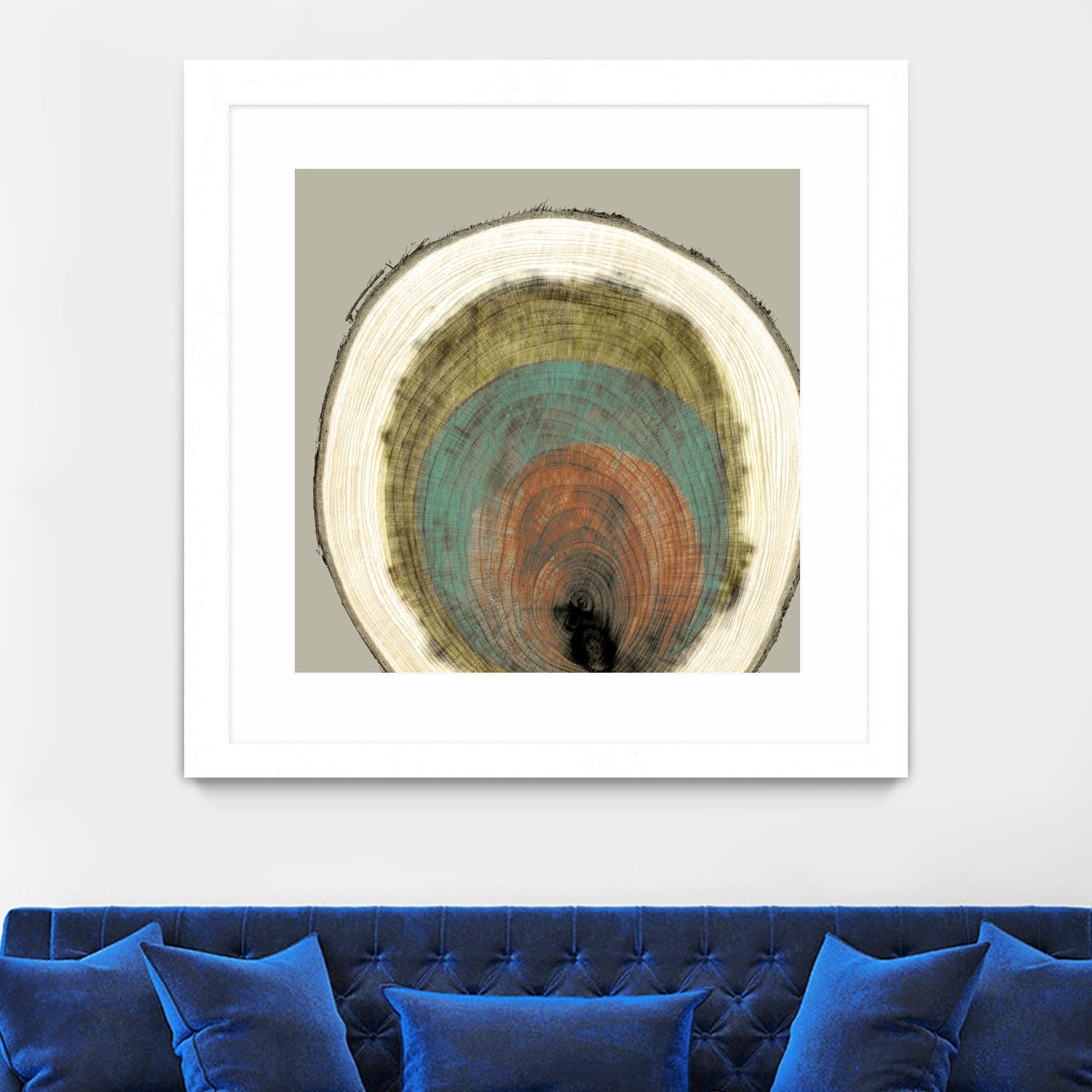 Colored Rings I by Studio W on GIANT ART - brown abstract
