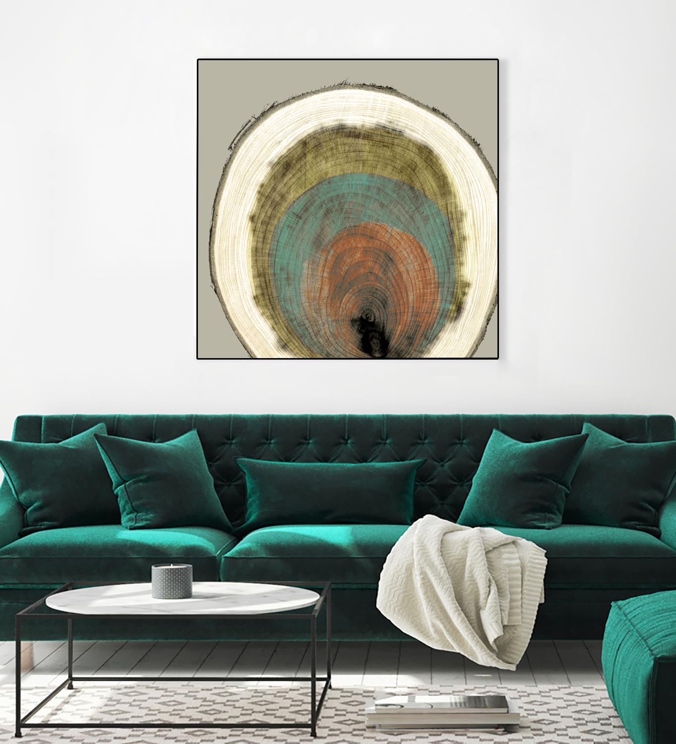 Colored Rings I by Studio W on GIANT ART - brown abstract