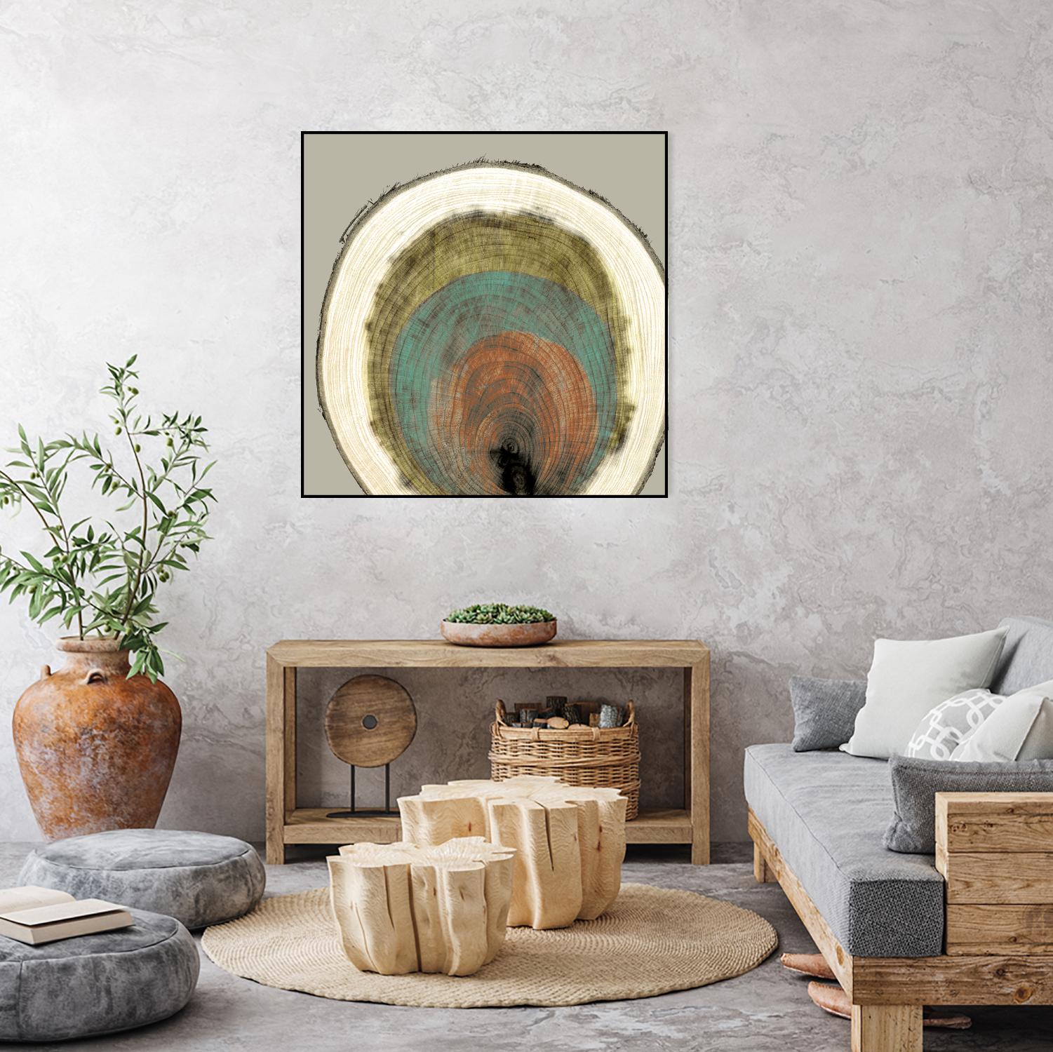 Colored Rings I by Studio W on GIANT ART - brown abstract
