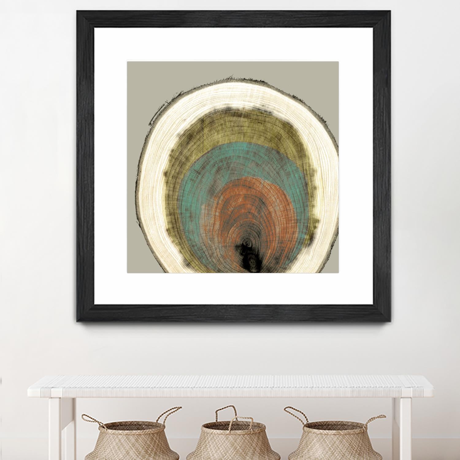 Colored Rings I by Studio W on GIANT ART - brown abstract