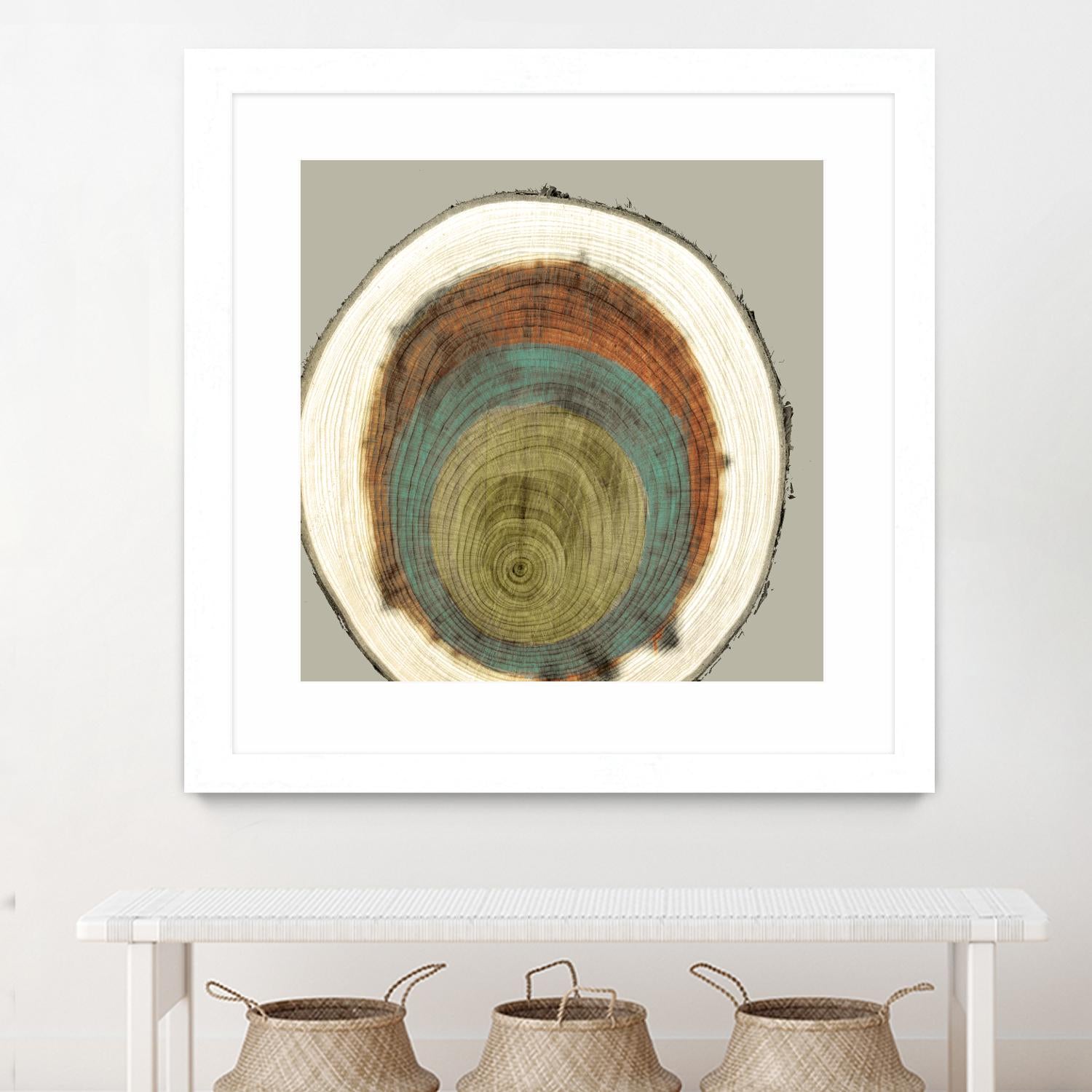 Colored Rings II by Studio W on GIANT ART - brown abstract