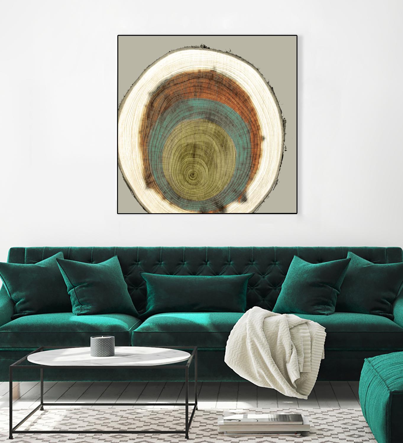 Colored Rings II by Studio W on GIANT ART - brown abstract