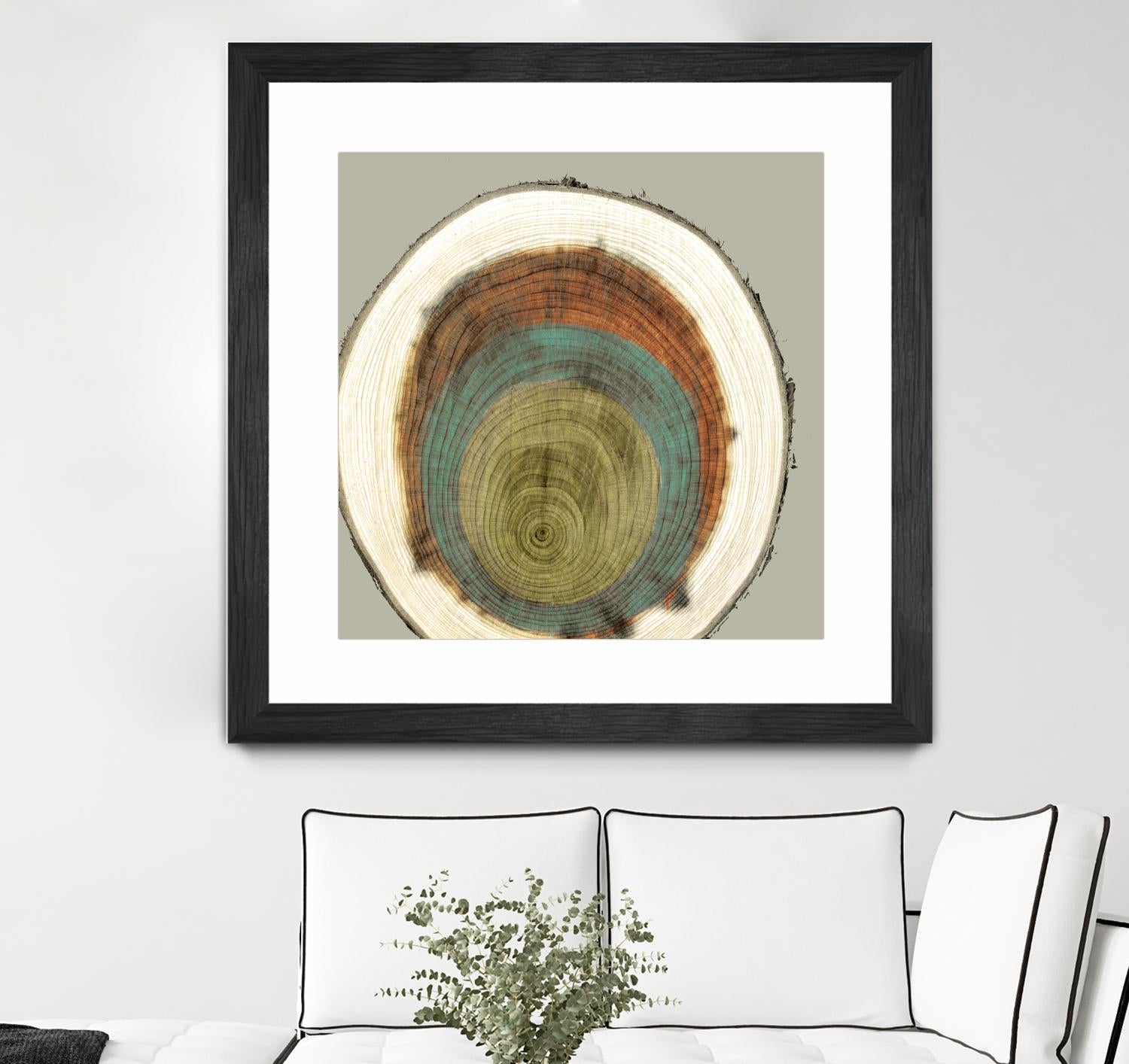 Colored Rings II by Studio W on GIANT ART - brown abstract