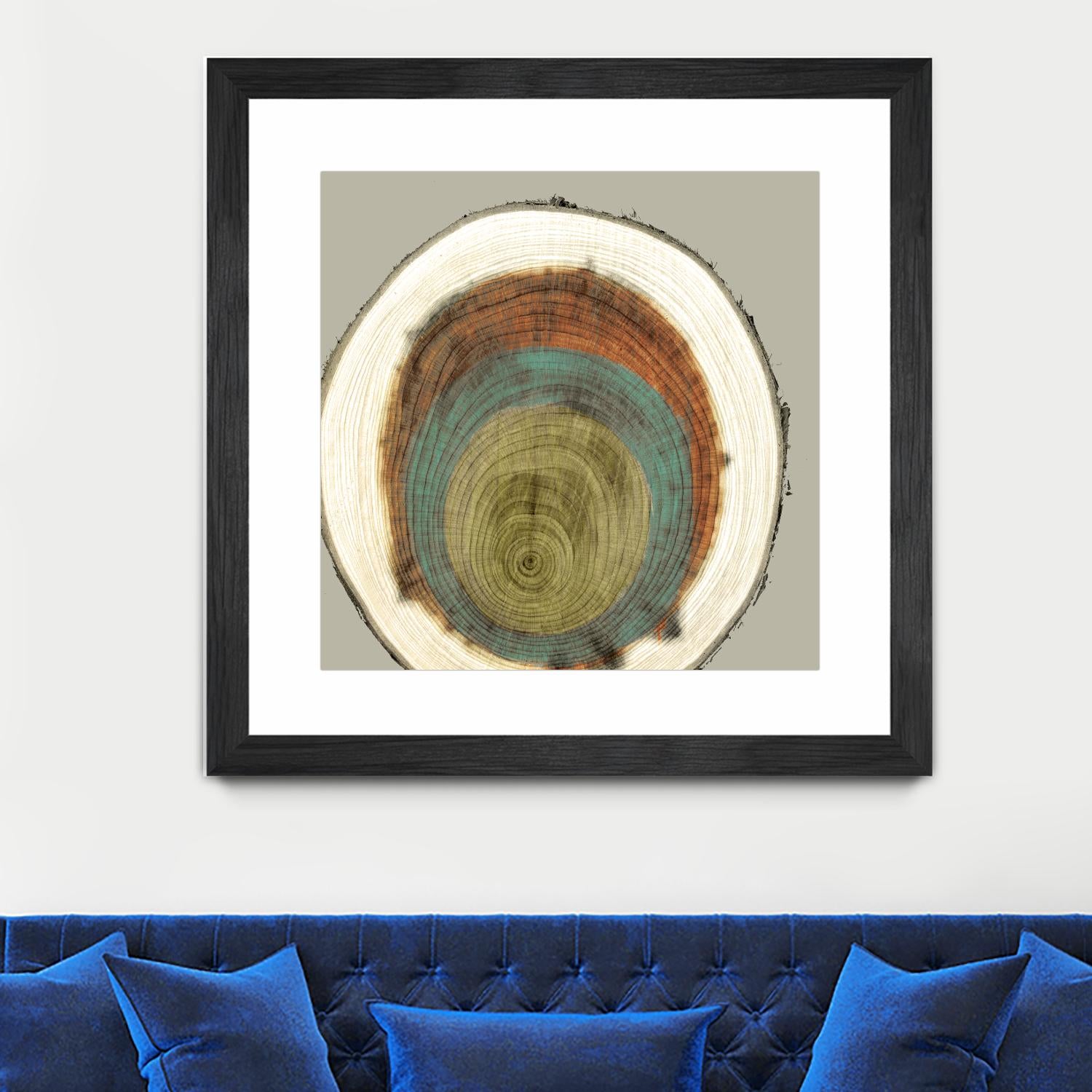 Colored Rings II by Studio W on GIANT ART - brown abstract