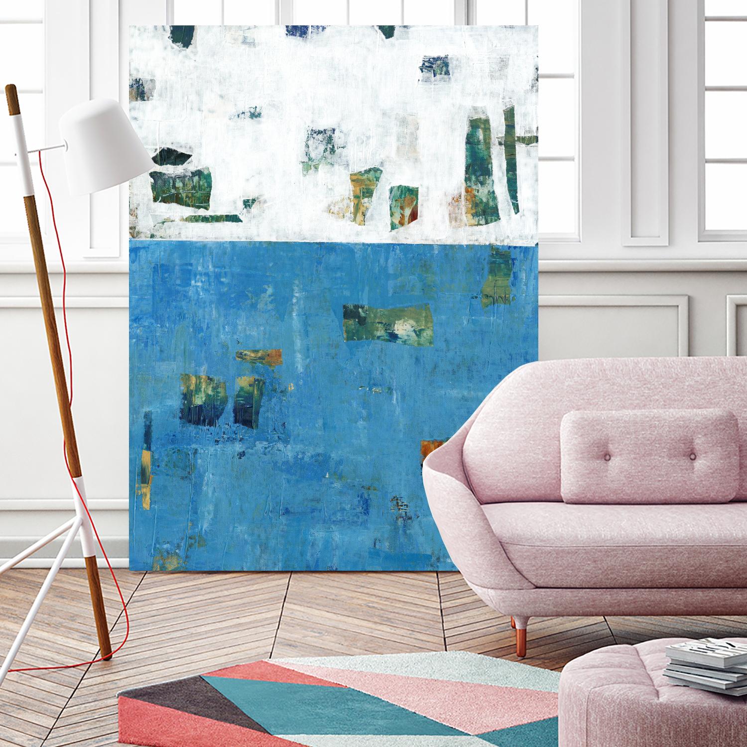 Patches I by Tim OToole on GIANT ART - blue abstract