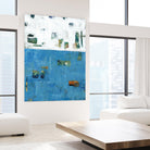 Patches I by Tim OToole on GIANT ART - blue abstract