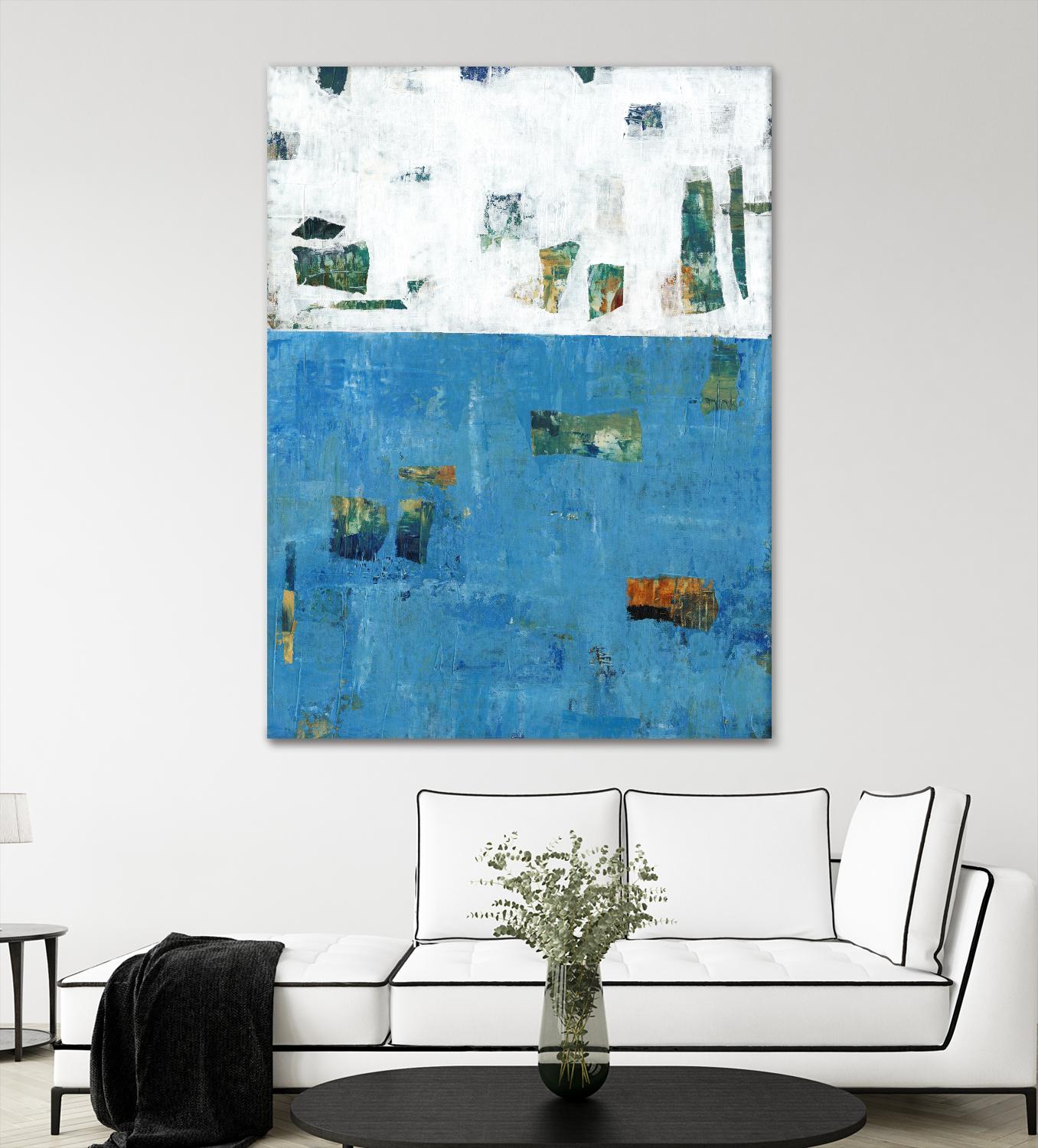 Patches I by Tim OToole on GIANT ART - blue abstract