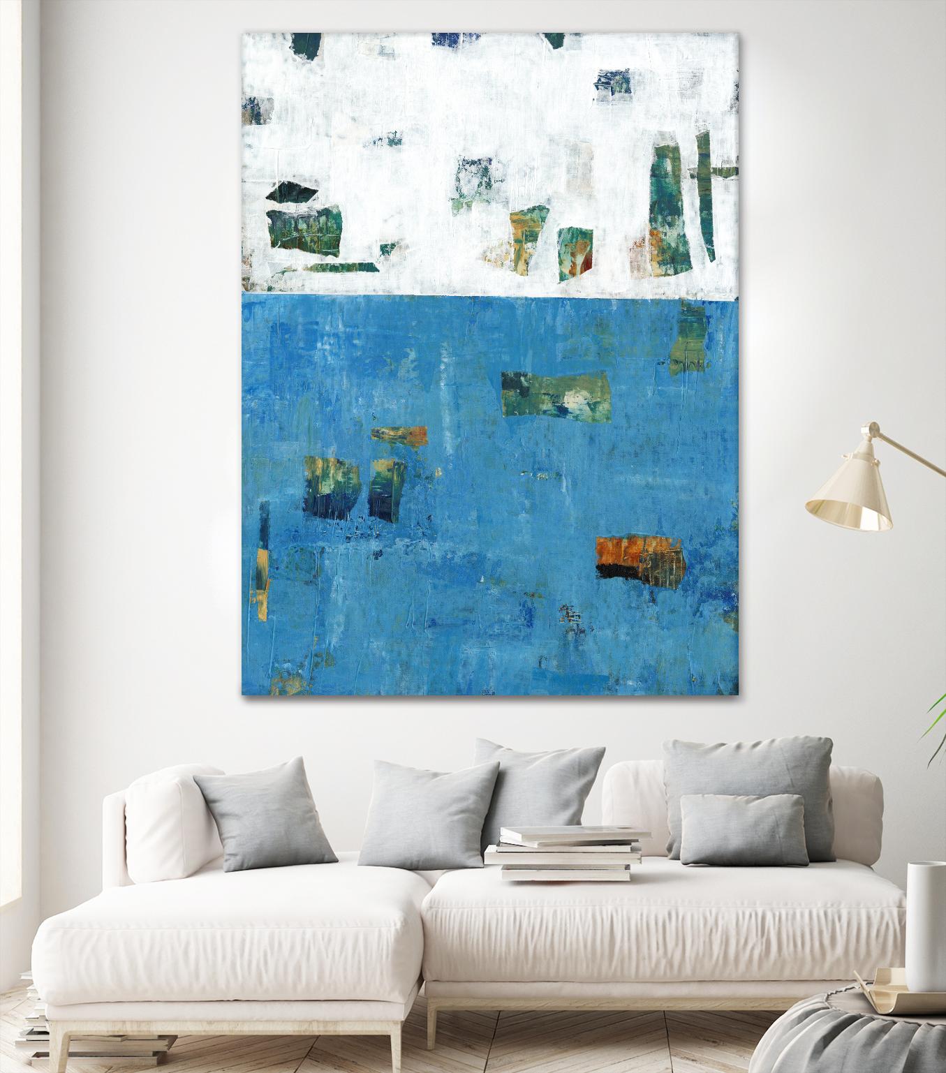 Patches I by Tim OToole on GIANT ART - blue abstract