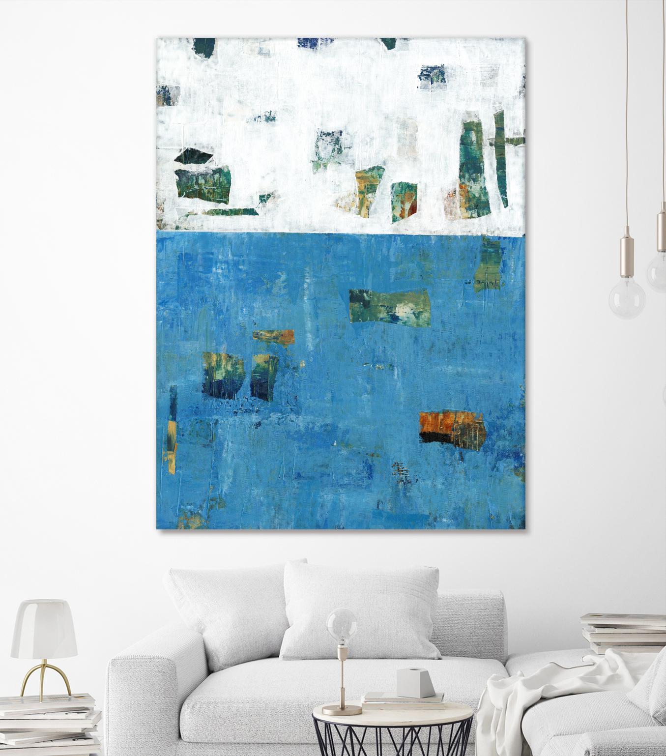 Patches I by Tim OToole on GIANT ART - blue abstract