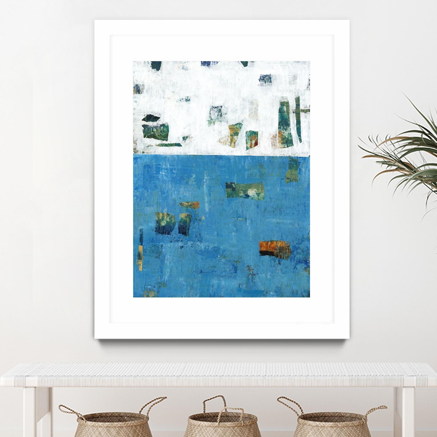 Patches I by Tim OToole on GIANT ART - blue abstract