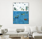 Patches I by Tim OToole on GIANT ART - blue abstract